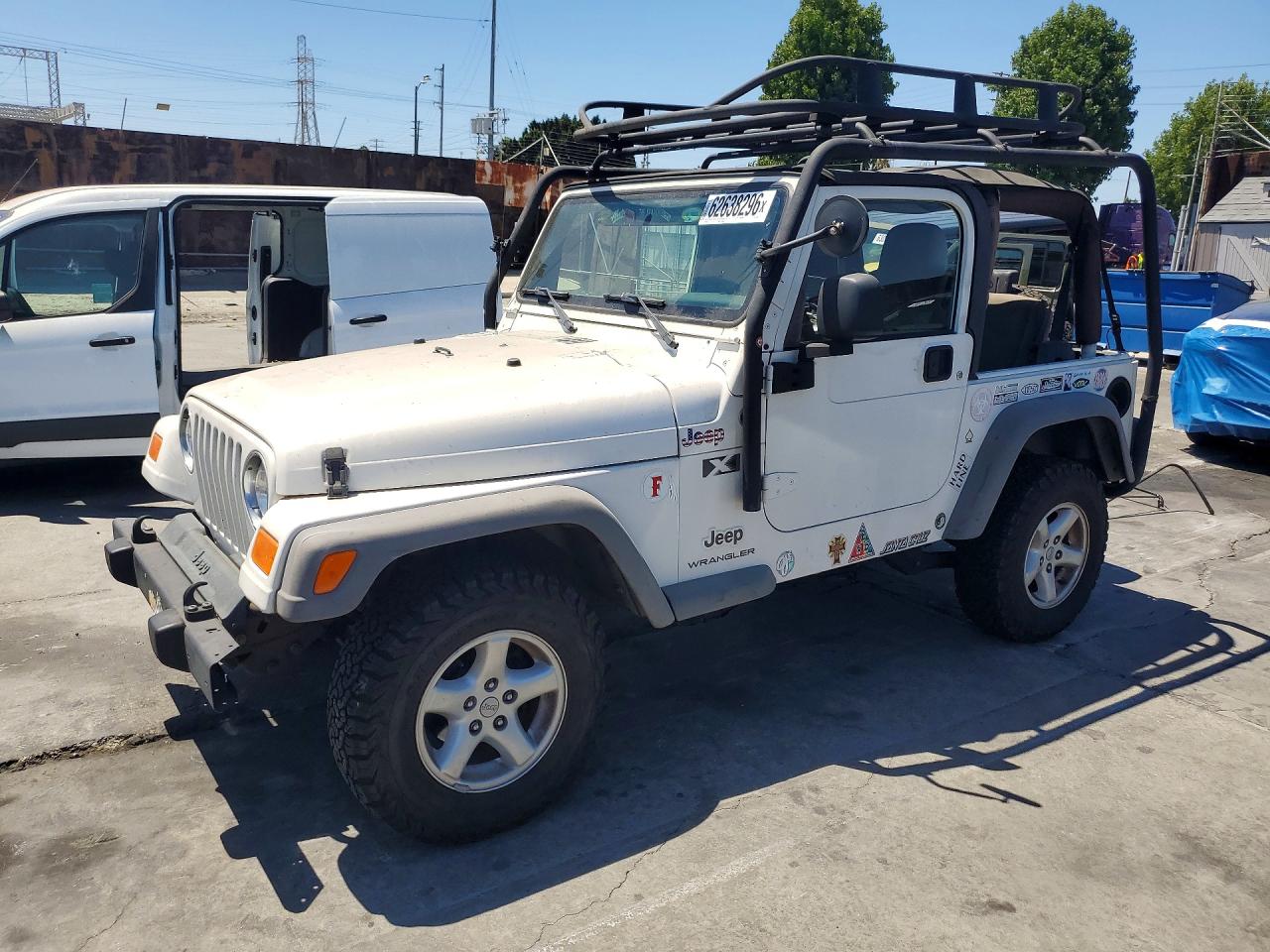 2006 Jeep Wrangler X White vin: 1J4FA39S76P730978