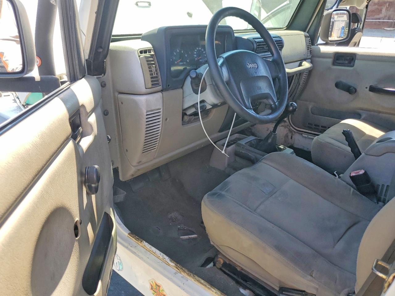 2006 Jeep Wrangler X White vin: 1J4FA39S76P730978