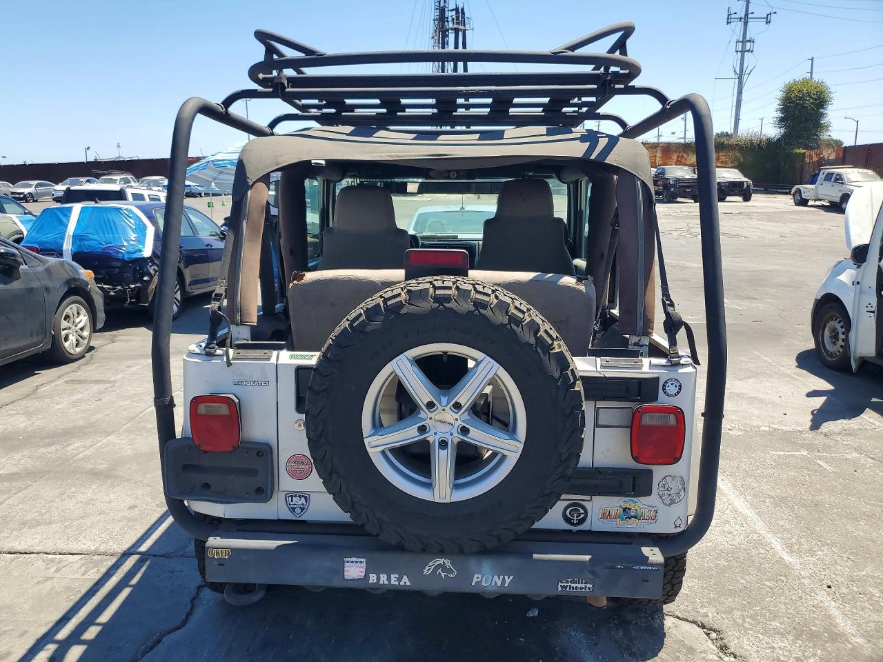 2006 Jeep Wrangler X White vin: 1J4FA39S76P730978