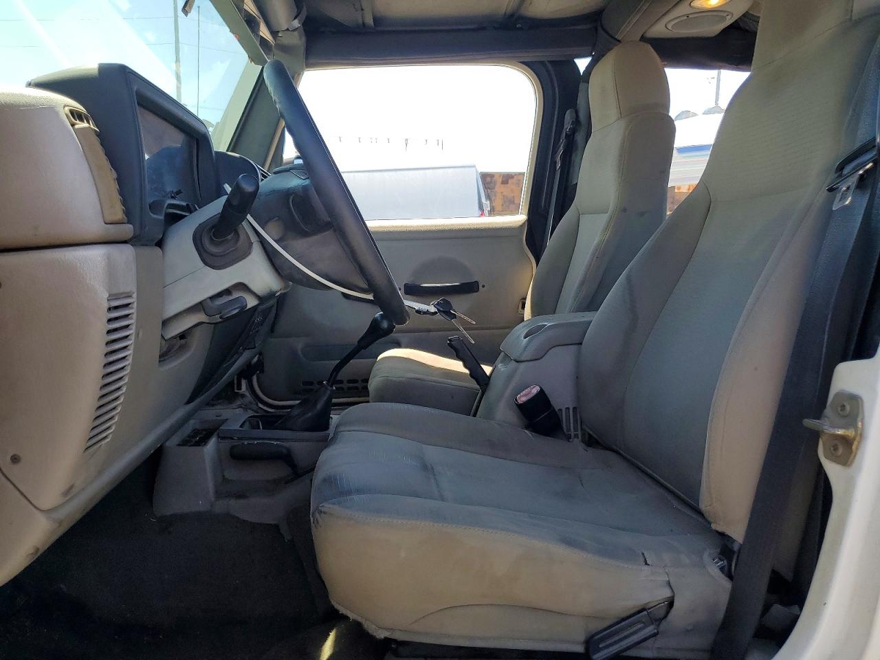 2006 Jeep Wrangler X White vin: 1J4FA39S76P730978