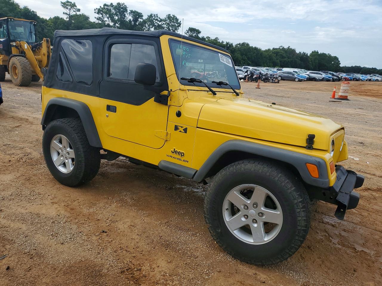 2006 Jeep Wrangler X Yellow vin: 1J4FA39S76P741771
