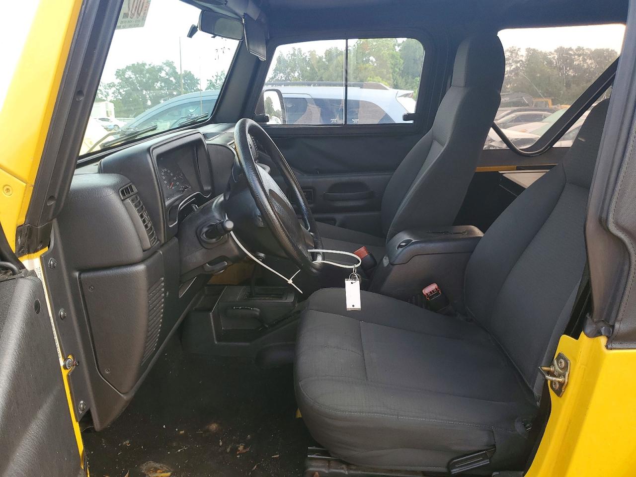 2006 Jeep Wrangler X Yellow vin: 1J4FA39S76P741771