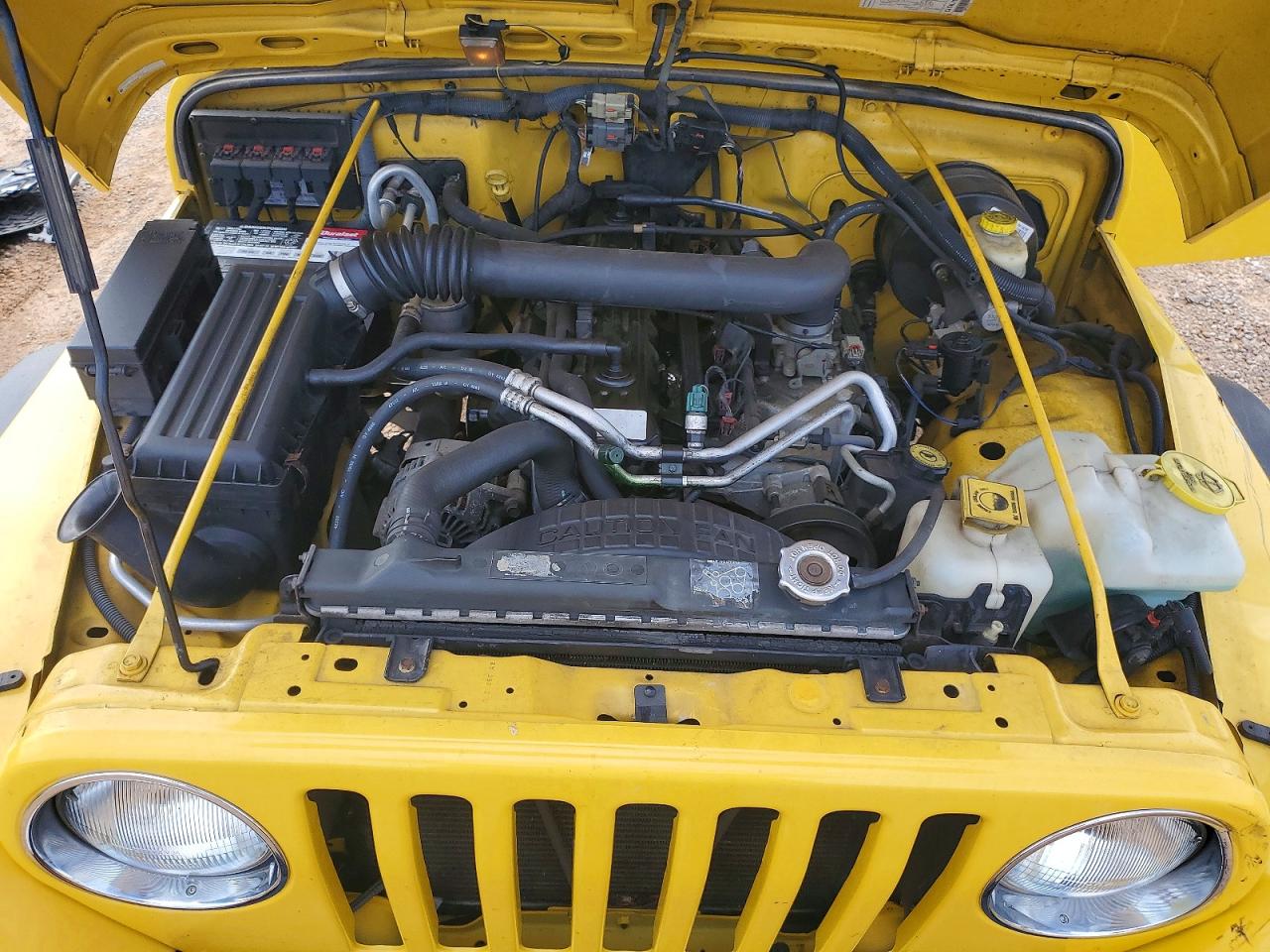 2006 Jeep Wrangler X Yellow vin: 1J4FA39S76P741771