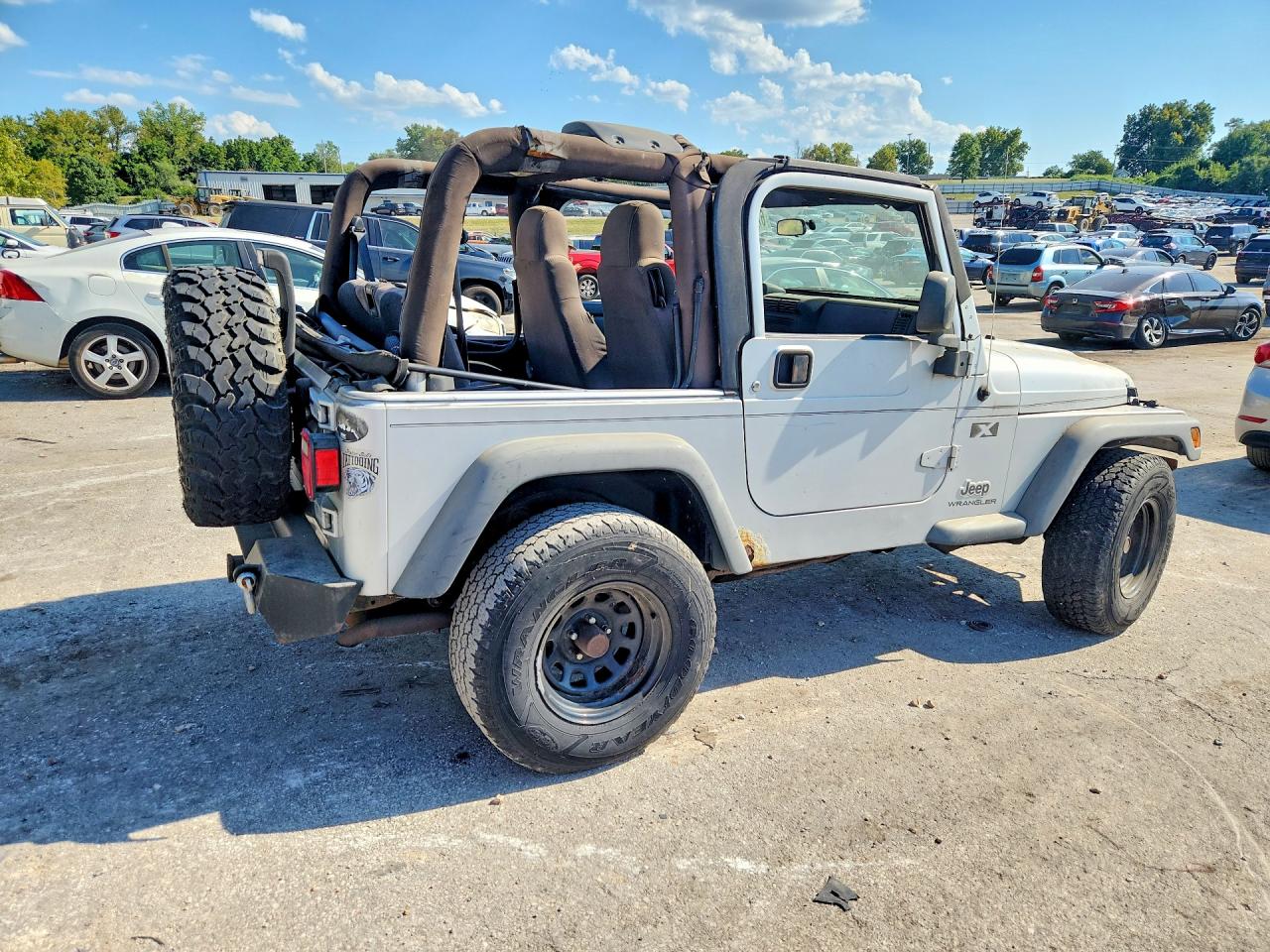 2004 Jeep Wrangler X Gray vin: 1J4FA39S84P715967