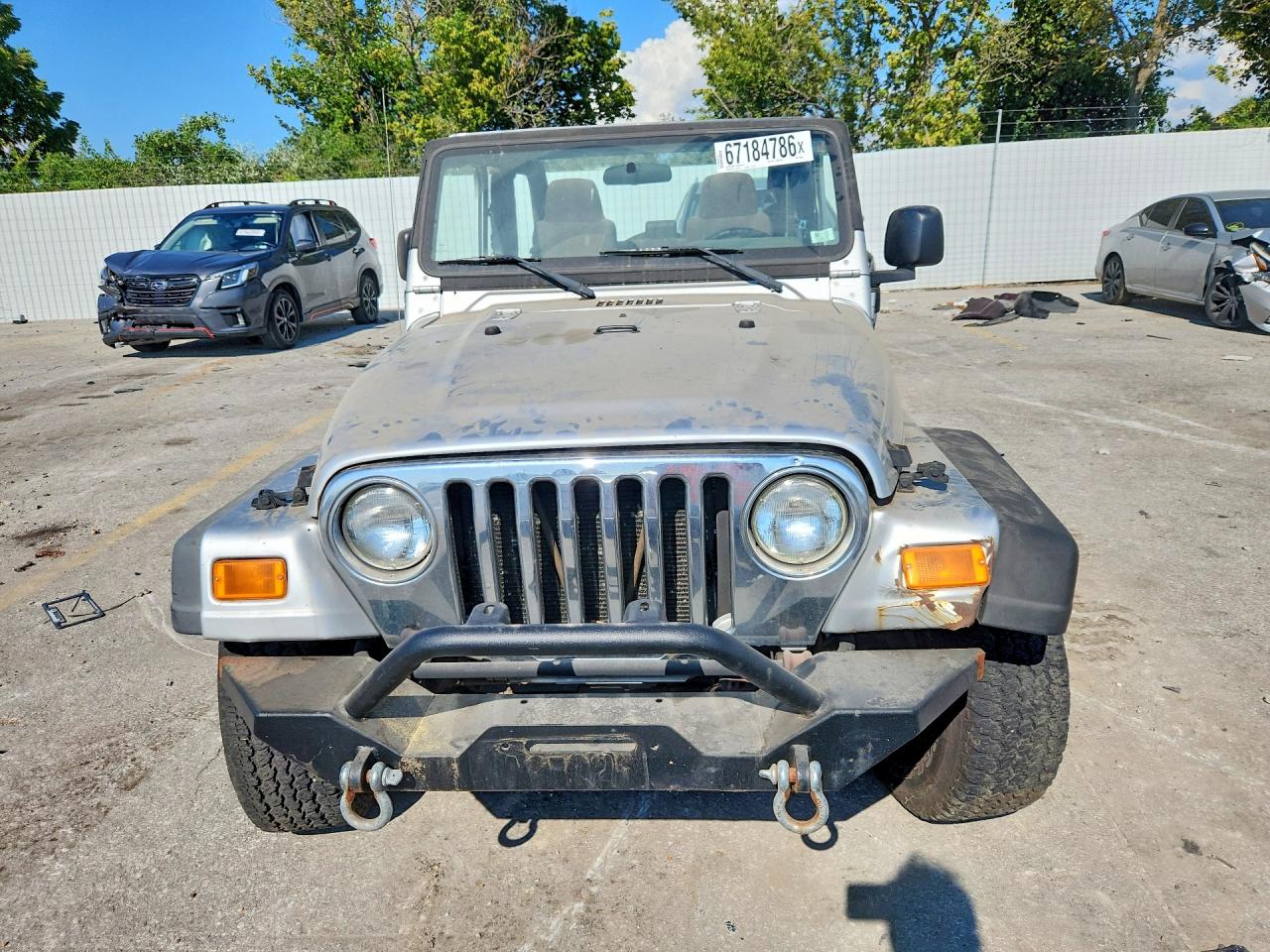 2004 Jeep Wrangler X Gray vin: 1J4FA39S84P715967