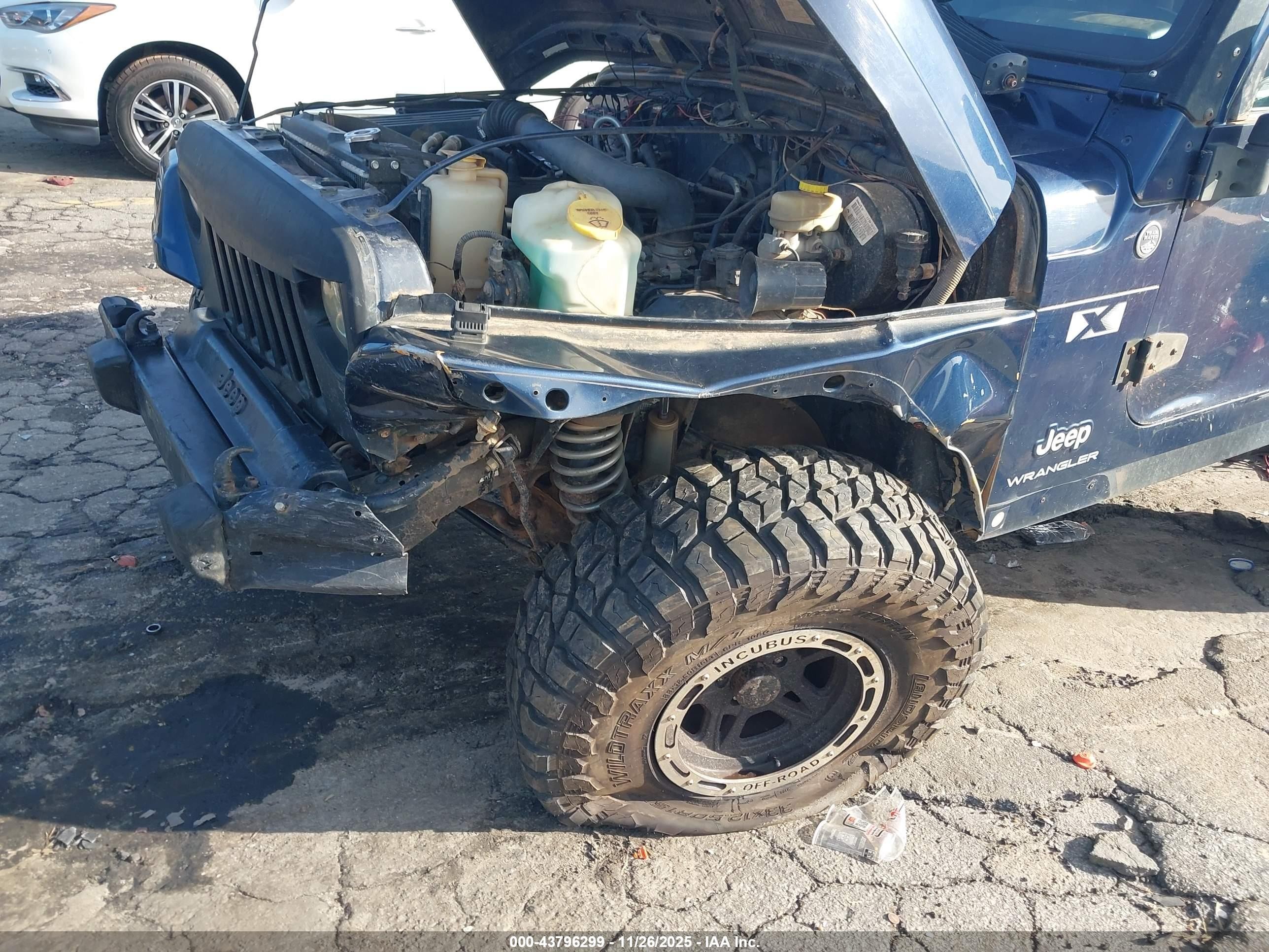 2006 Jeep Wrangler X Blue vin: 1J4FA39S86P720380