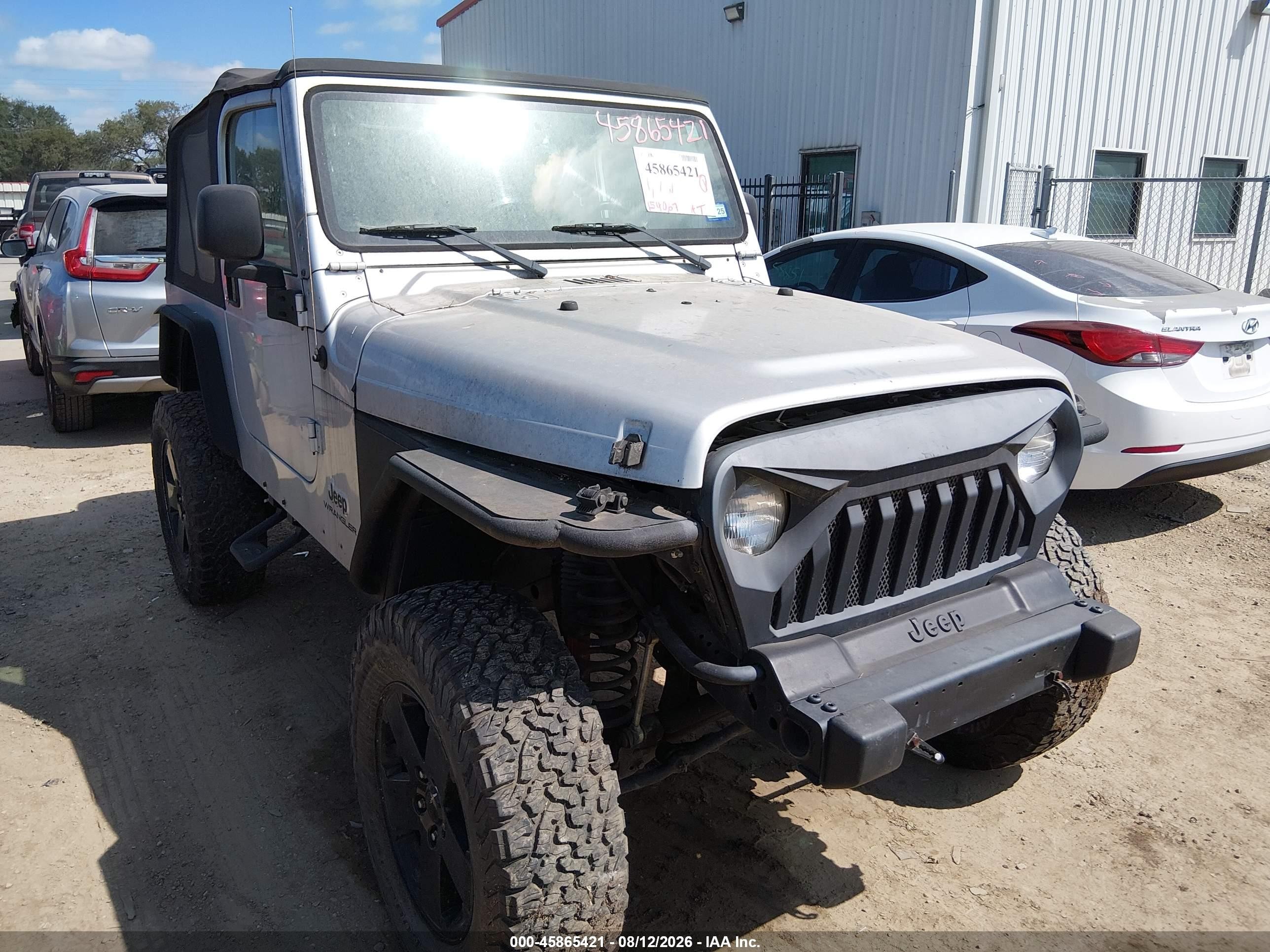 2006 Jeep Wrangler X Silver vin: 1J4FA39S86P756568