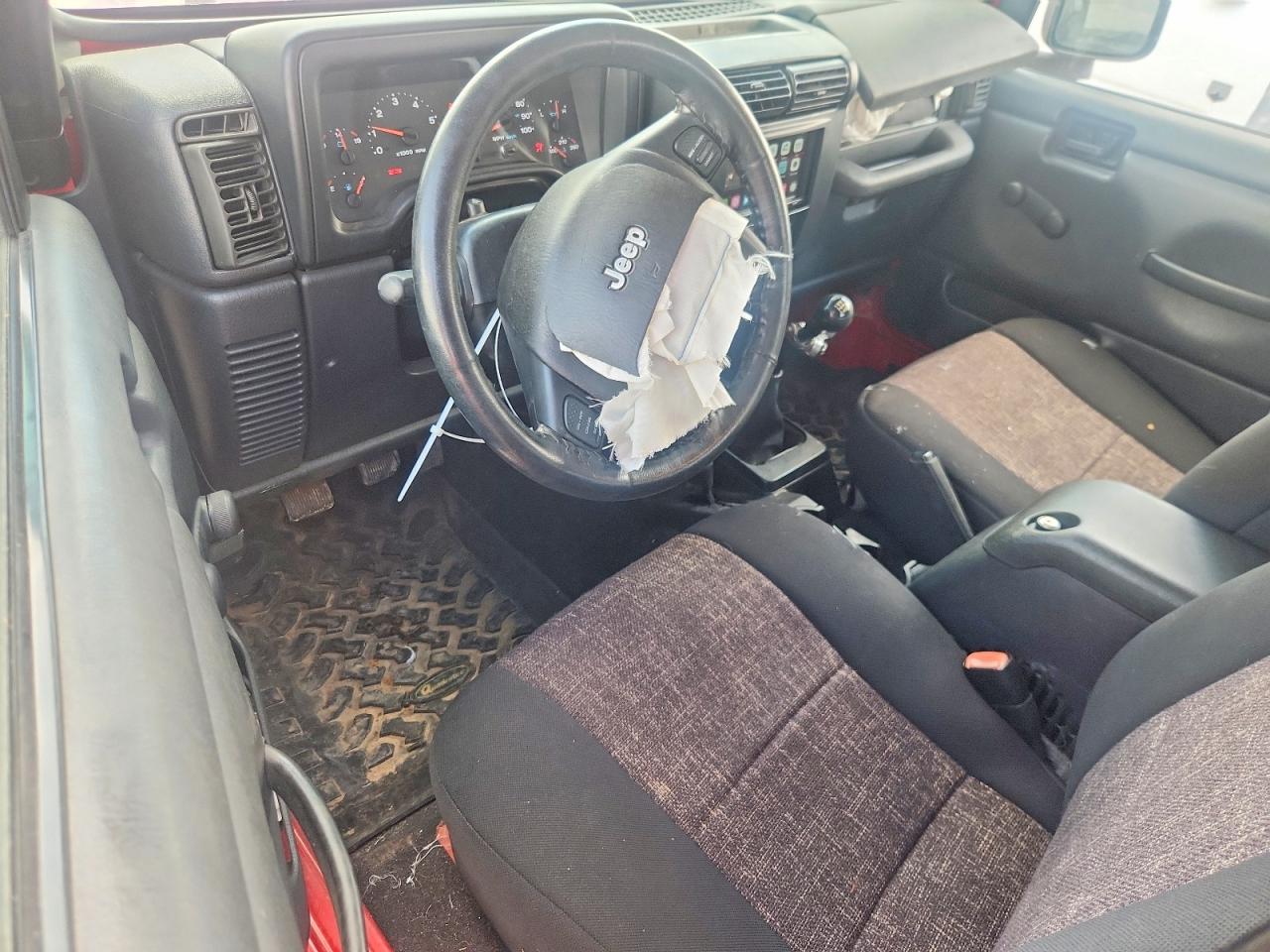 2006 Jeep Wrangler X Red vin: 1J4FA39S86P759115