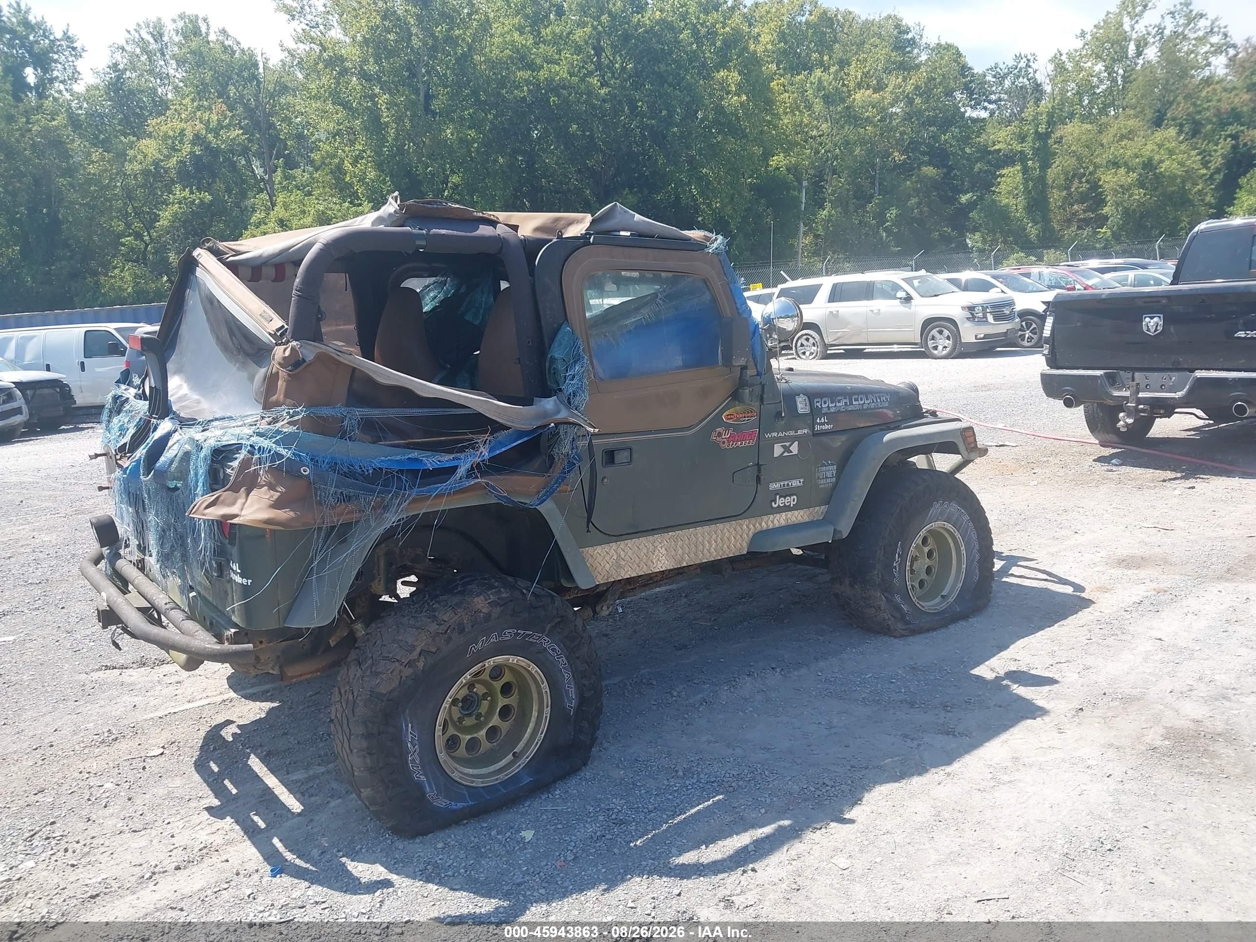 2002 Jeep Wrangler X Green vin: 1J4FA39S92P756363