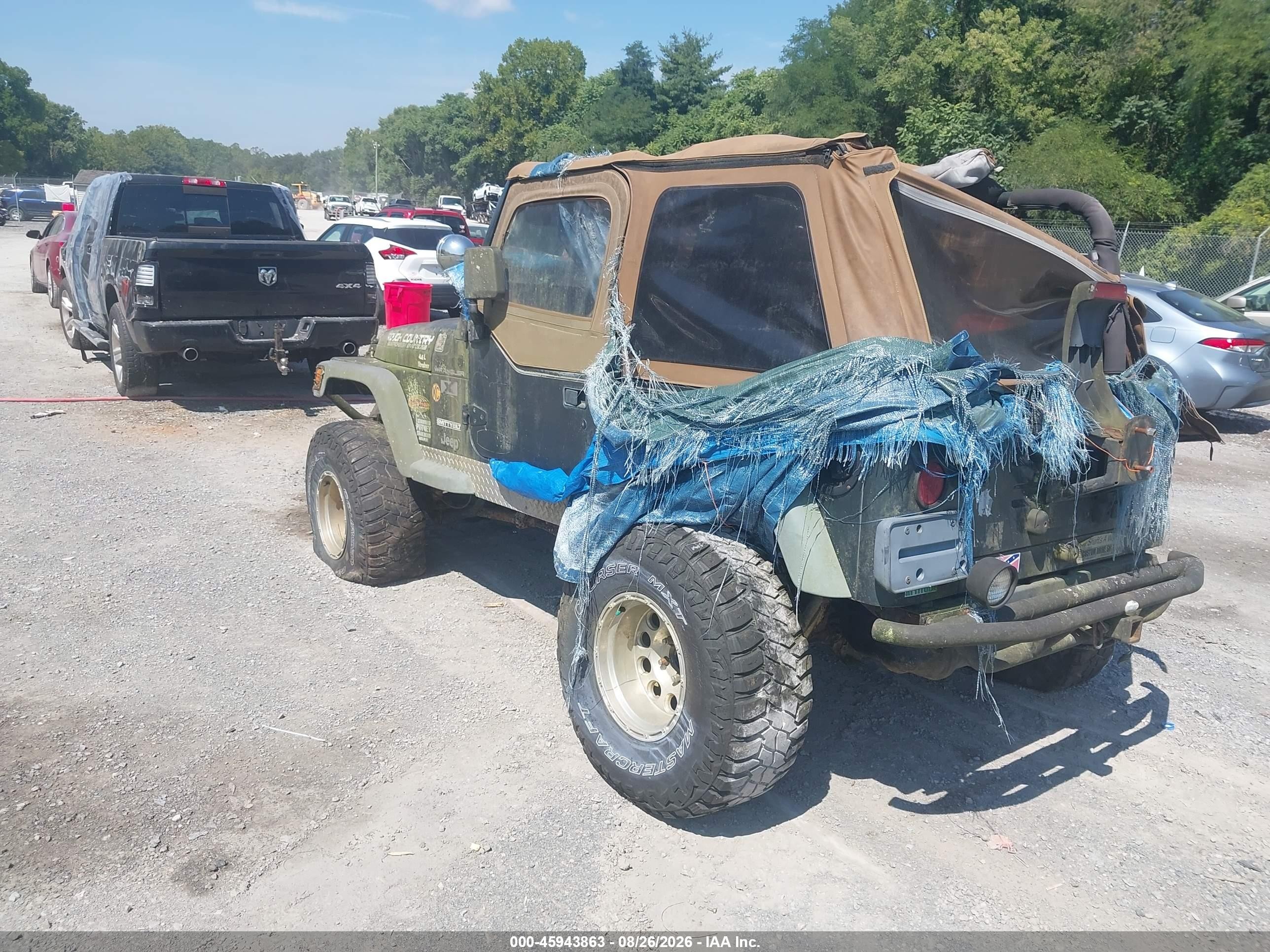 2002 Jeep Wrangler X Green vin: 1J4FA39S92P756363