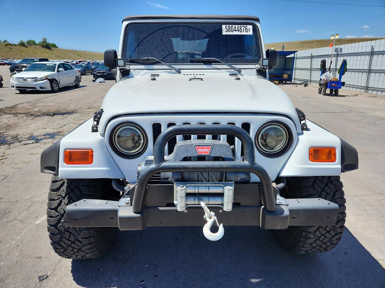 2004 Jeep Wrangler X White vin: 1J4FA39S94P700586
