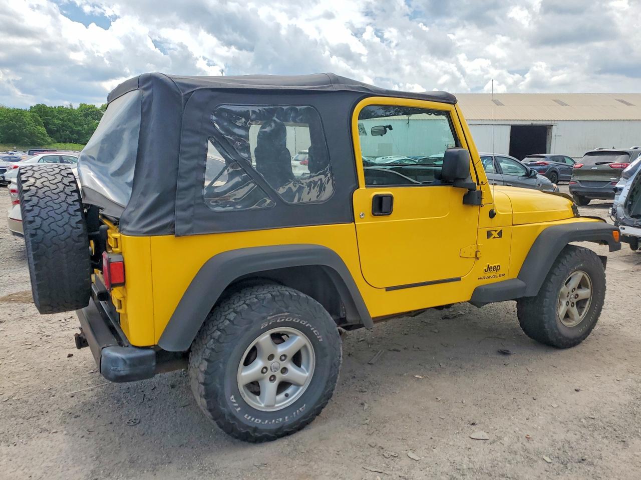2004 Jeep Wrangler X Yellow vin: 1J4FA39S94P708574