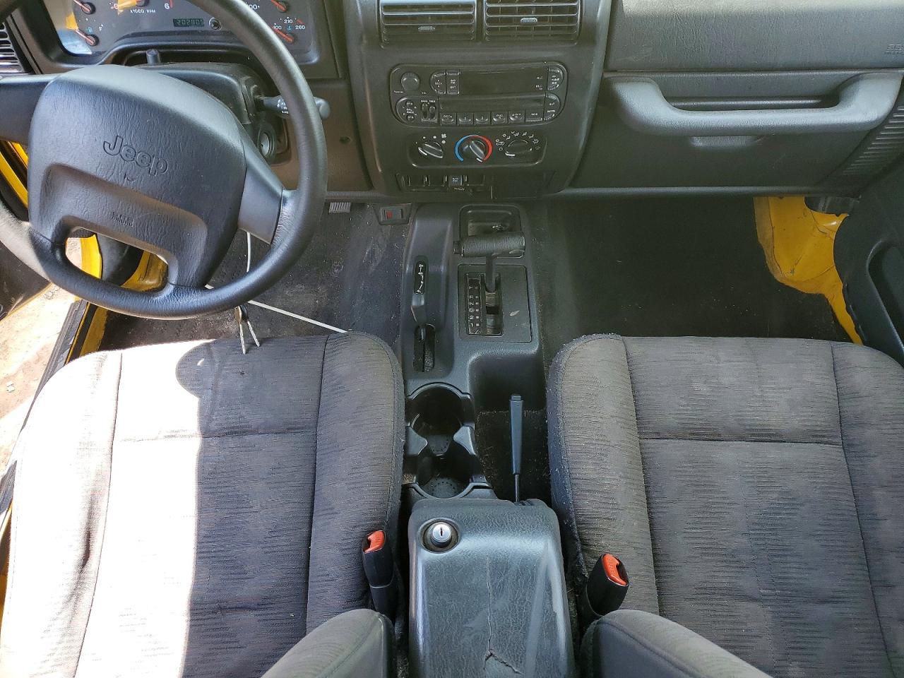 2004 Jeep Wrangler X Yellow vin: 1J4FA39S94P708574