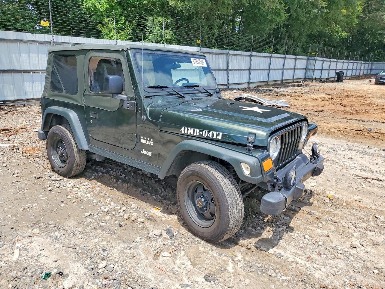2004 Jeep Wrangler X Зеленый vin: 1J4FA39S94P715380