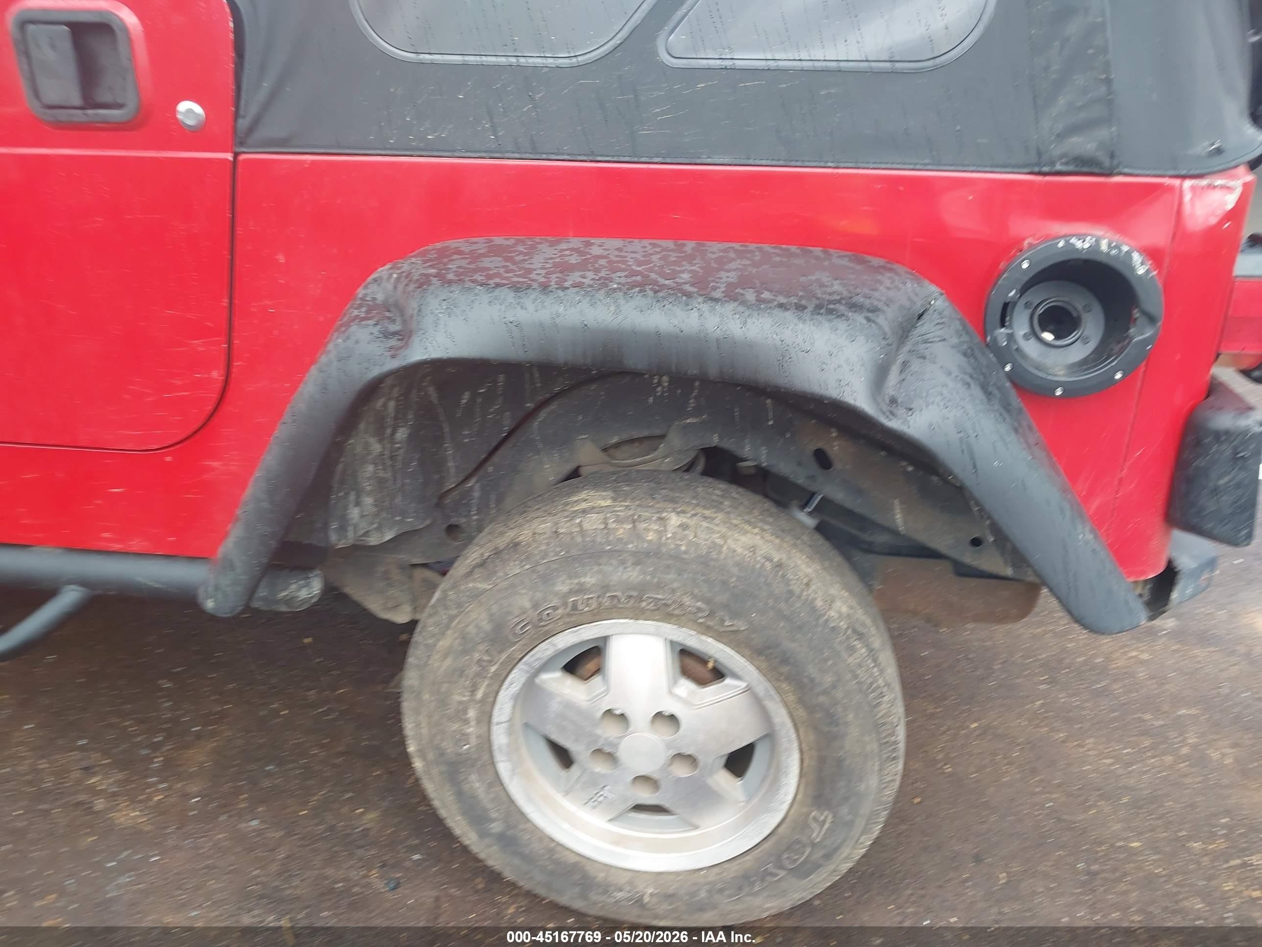 2004 Jeep Wrangler X Красный vin: 1J4FA39S94P716500