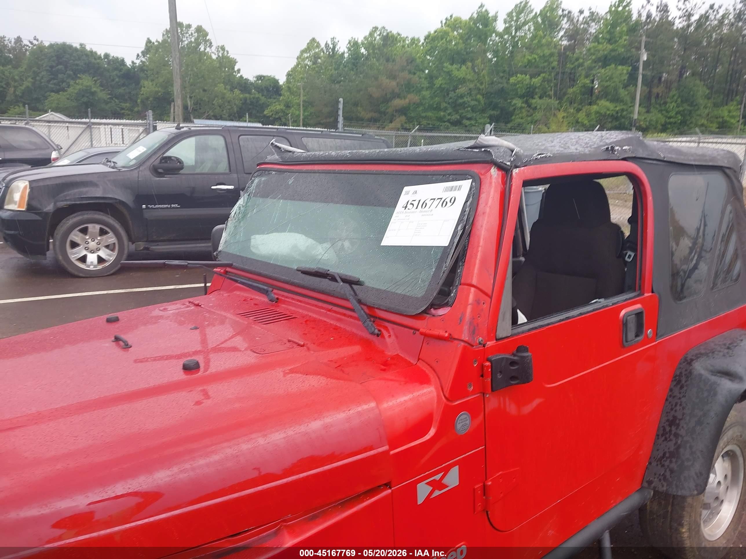 2004 Jeep Wrangler X Красный vin: 1J4FA39S94P716500