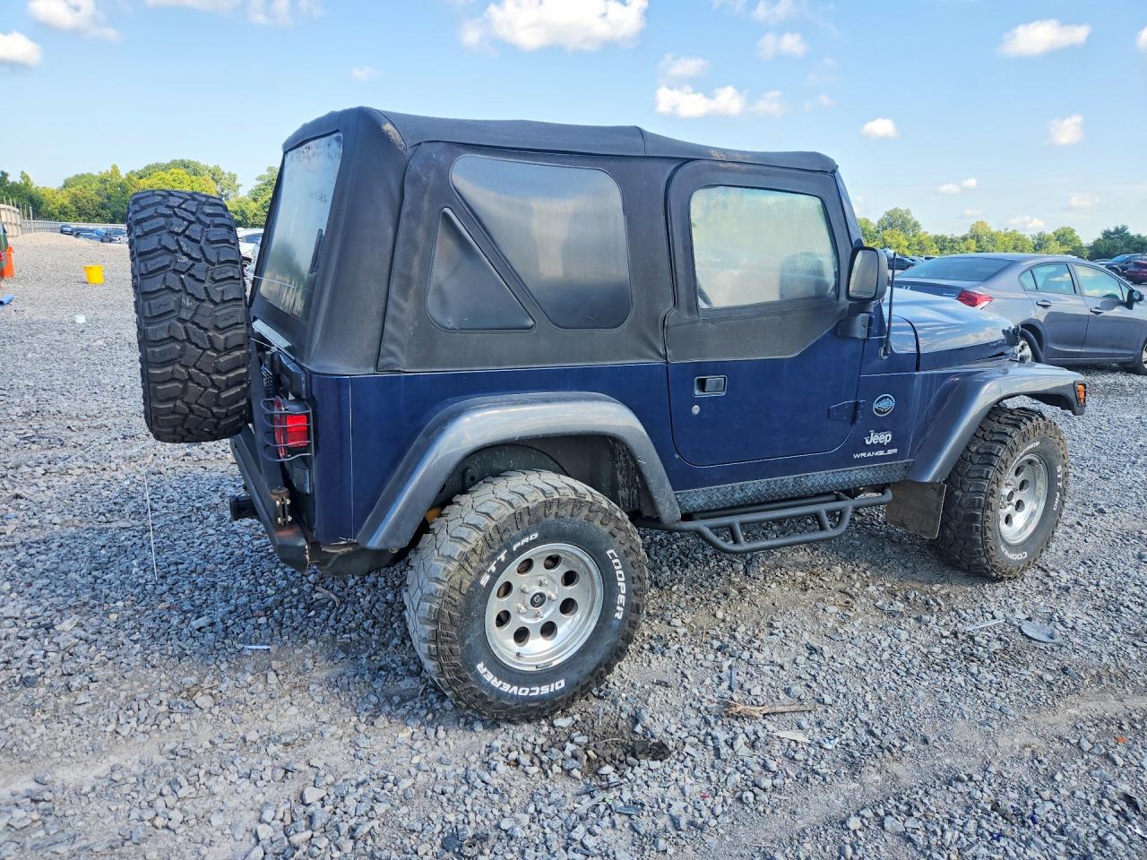 2004 Jeep Wrangler X Blue vin: 1J4FA39S94P798017