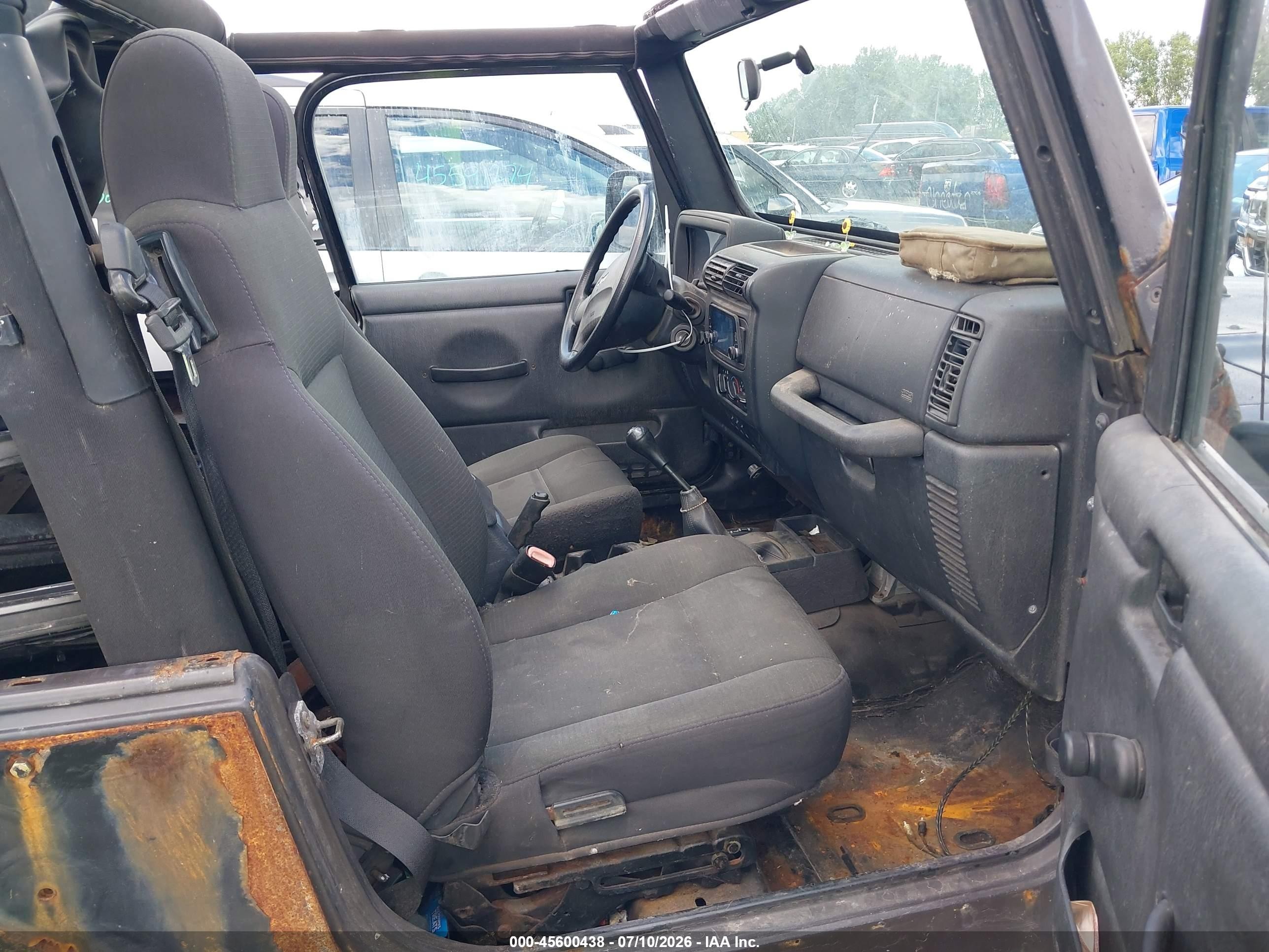 2006 Jeep Wrangler X Brown vin: 1J4FA39S96P766557