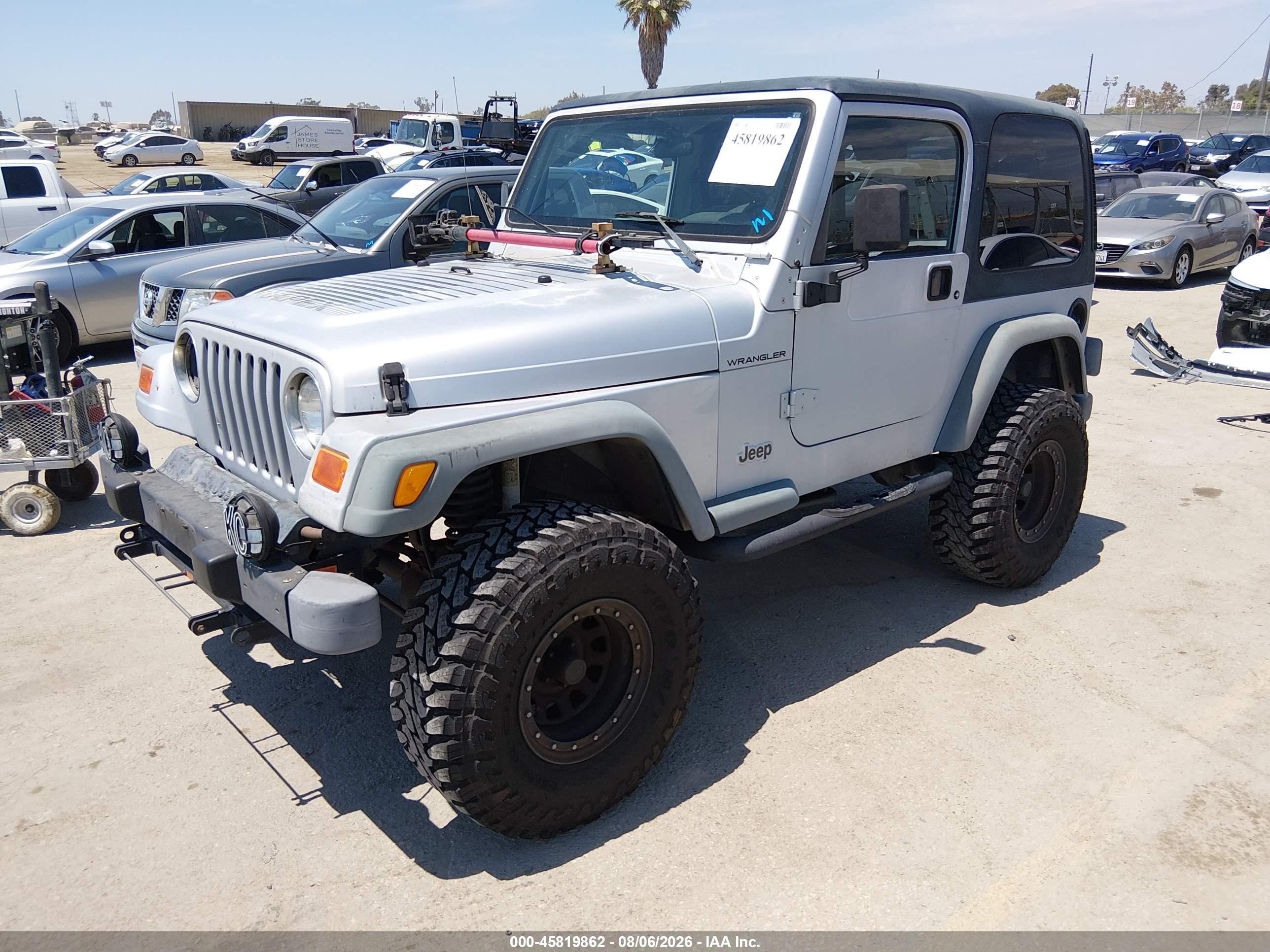 2002 Jeep Wrangler X Silver vin: 1J4FA39SX2P750958