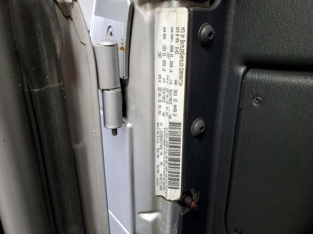 2003 Jeep Wrangler Commando Silver vin: 1J4FA39SX3P374456