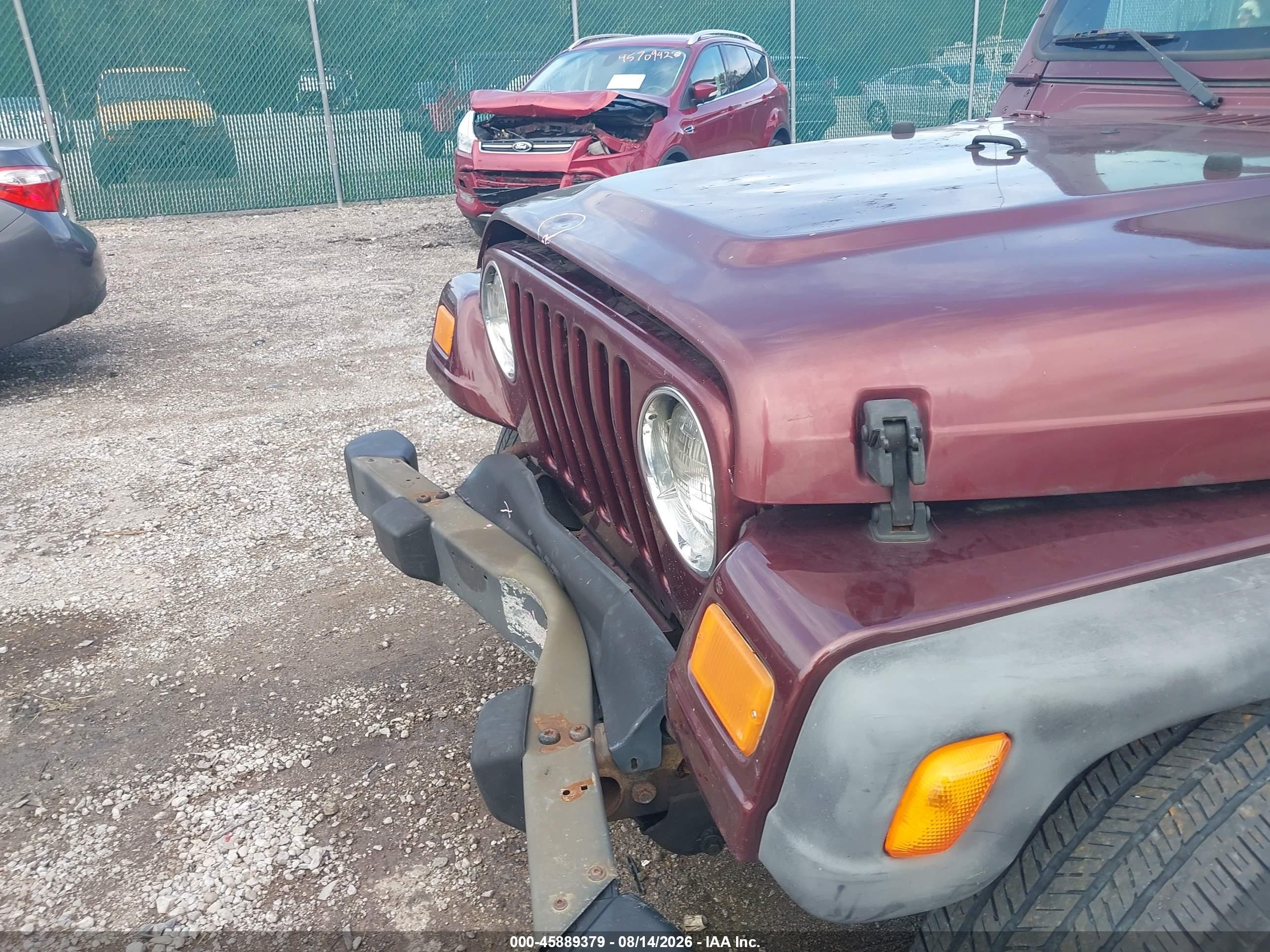 2004 Jeep Wrangler X Maroon vin: 1J4FA39SX4P709636
