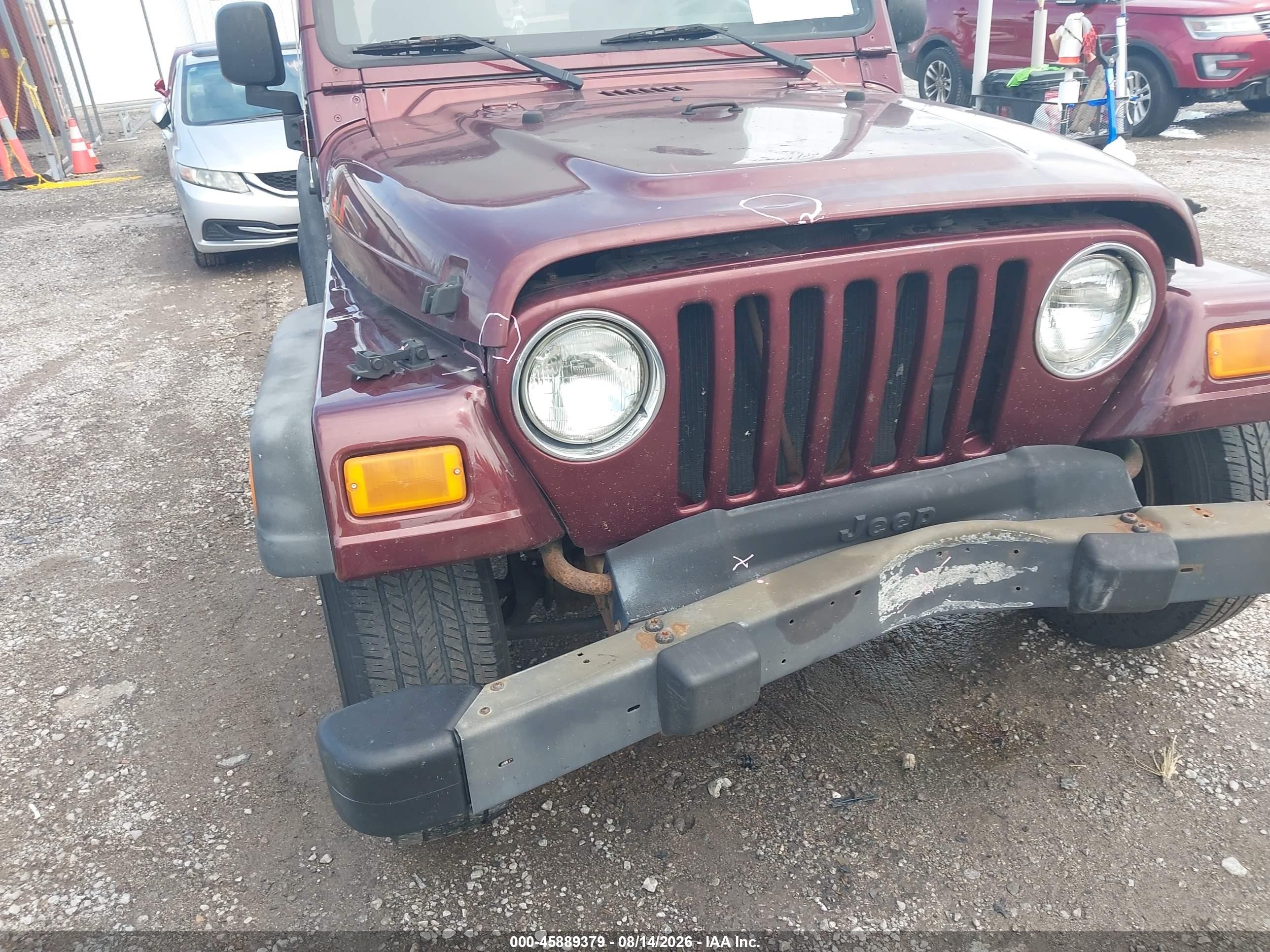2004 Jeep Wrangler X Maroon vin: 1J4FA39SX4P709636