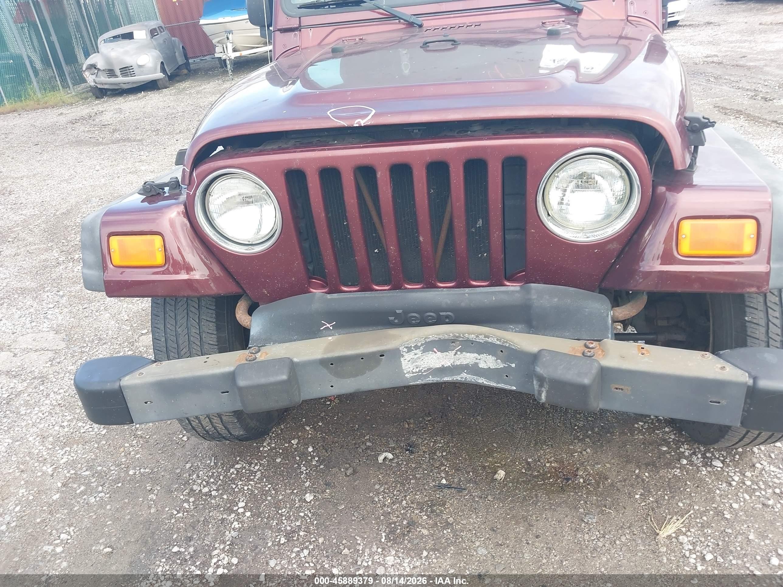 2004 Jeep Wrangler X Maroon vin: 1J4FA39SX4P709636