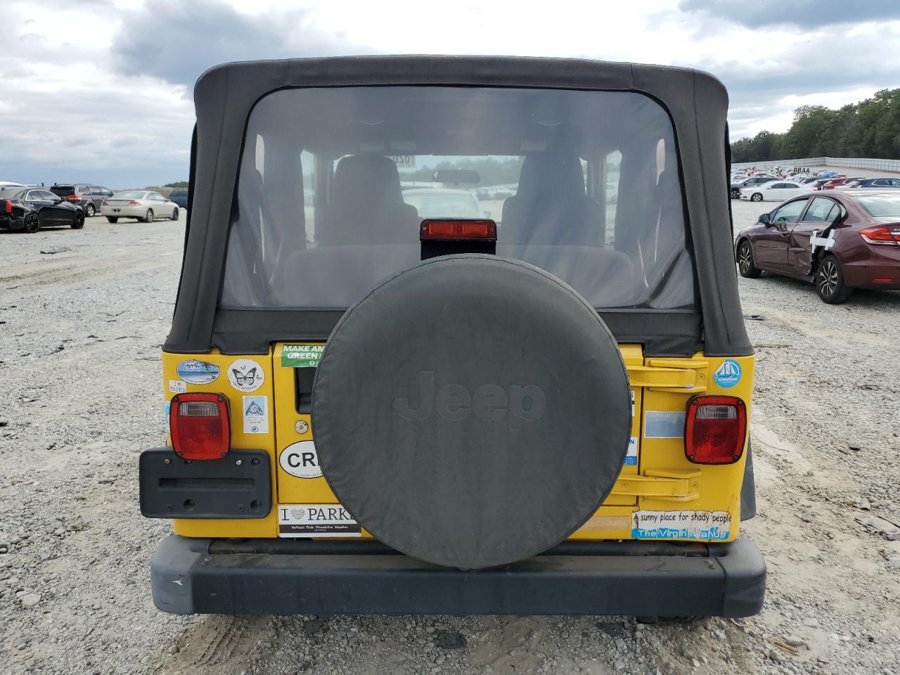 2004 Jeep Wrangler X Yellow vin: 1J4FA39SX4P746458