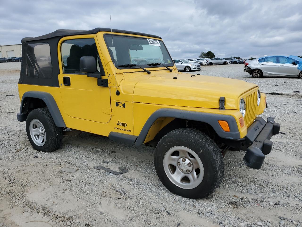 2004 Jeep Wrangler X Yellow vin: 1J4FA39SX4P746458