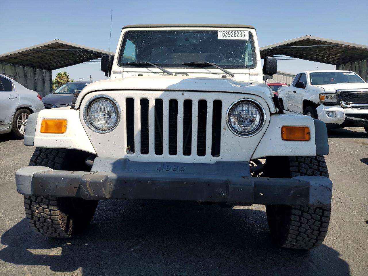 2004 Jeep Wrangler X White vin: 1J4FA39SX4P749537