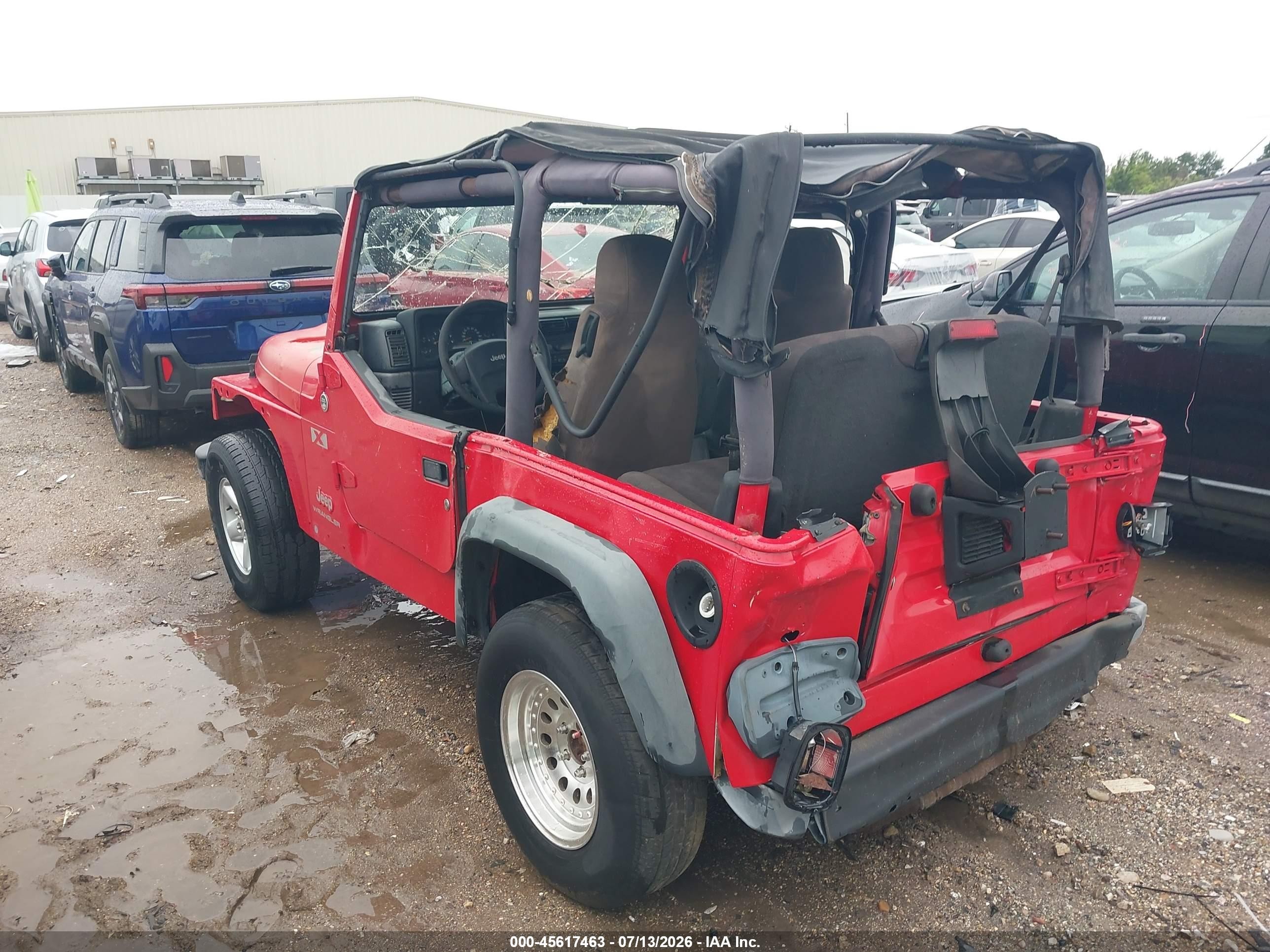 2005 Jeep Wrangler X Красный vin: 1J4FA39SX5P357210