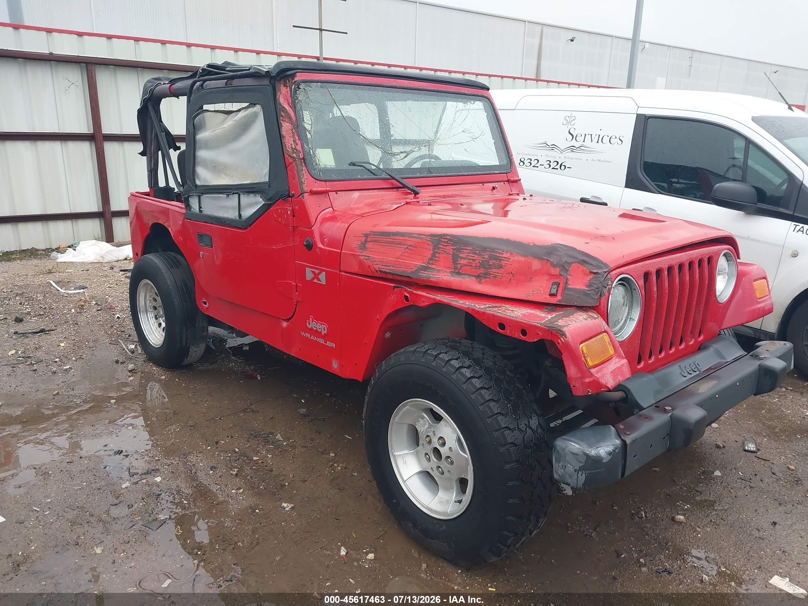 2005 Jeep Wrangler X Красный vin: 1J4FA39SX5P357210