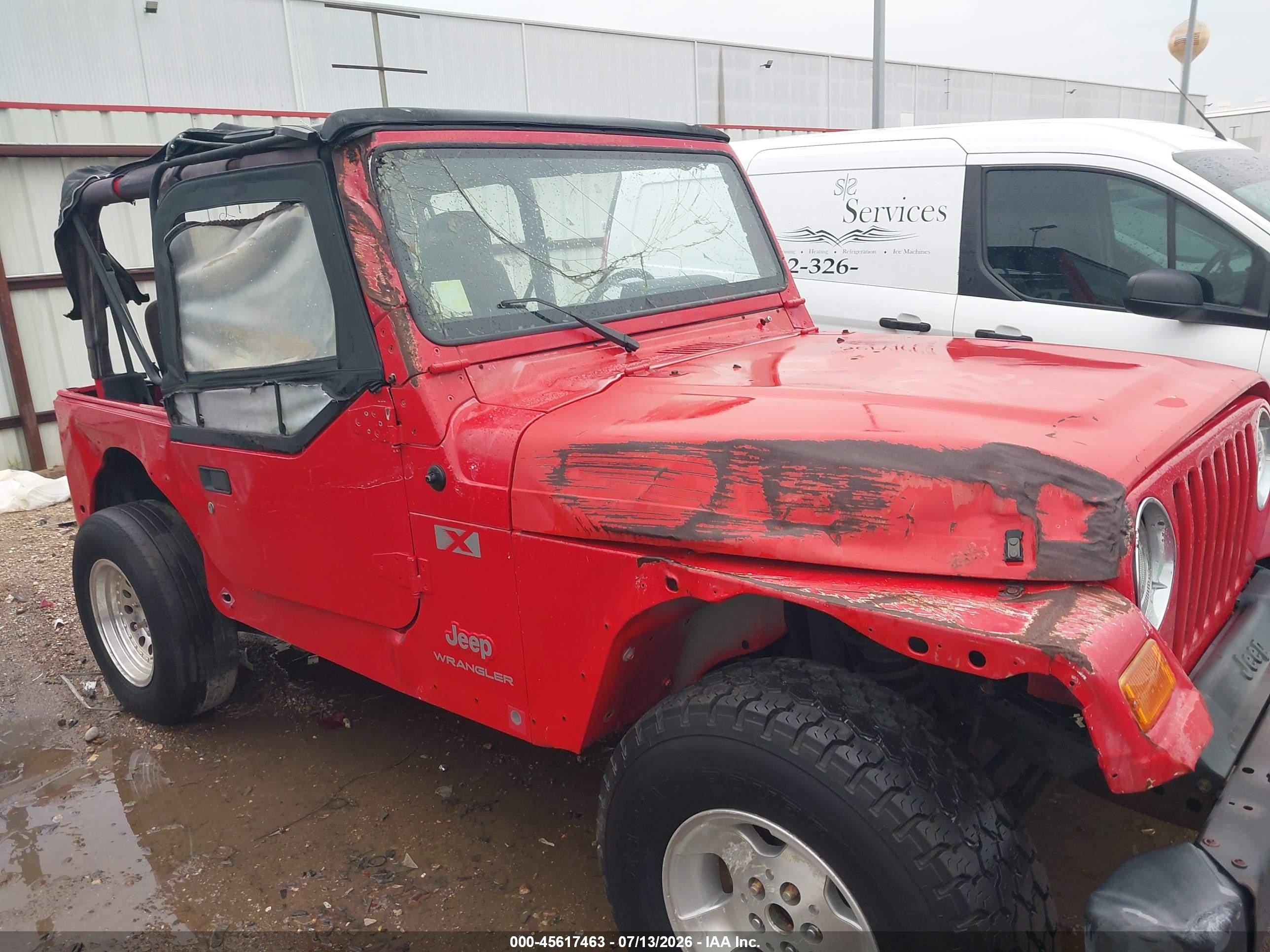 2005 Jeep Wrangler X Красный vin: 1J4FA39SX5P357210