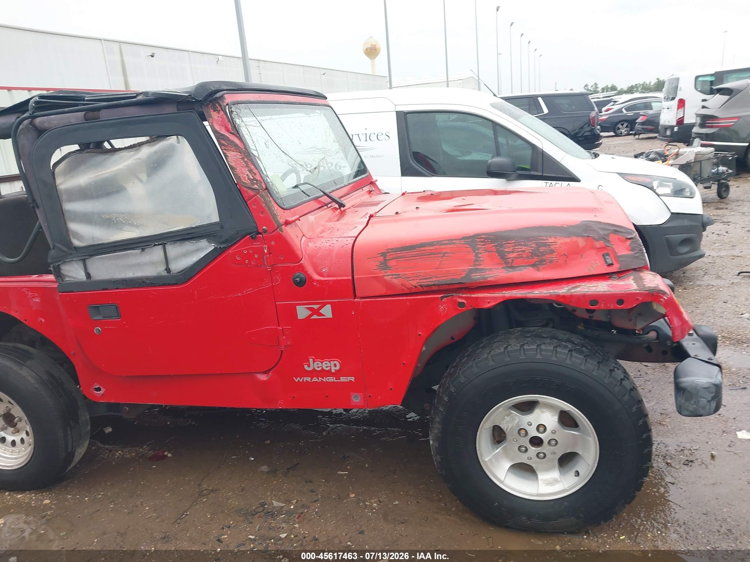 2005 Jeep Wrangler X Красный vin: 1J4FA39SX5P357210