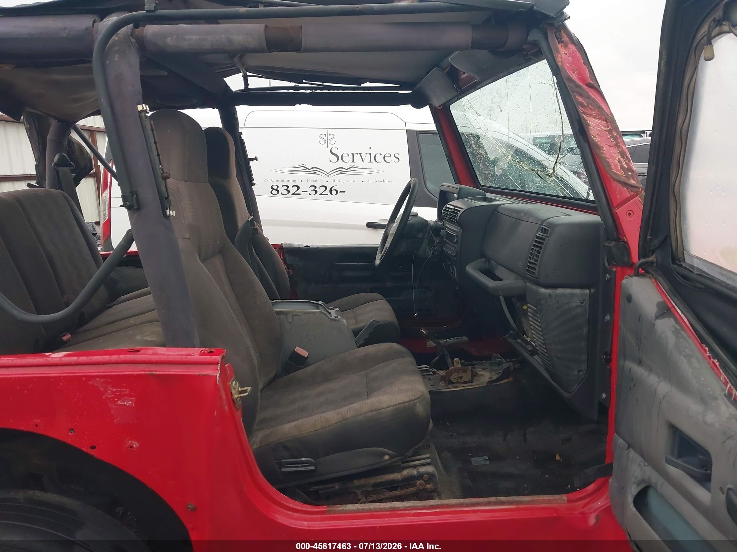 2005 Jeep Wrangler X Красный vin: 1J4FA39SX5P357210