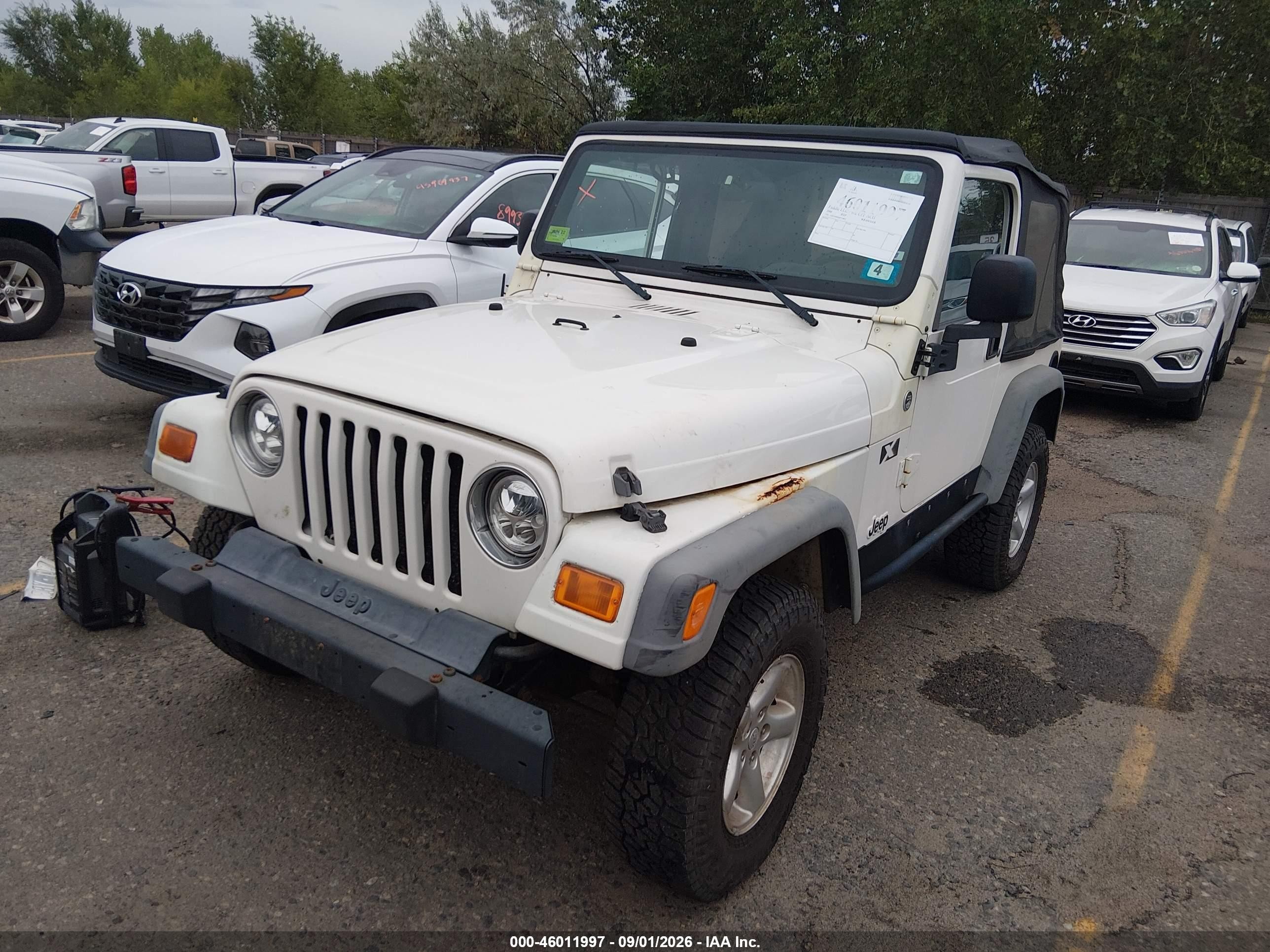 2006 Jeep Wrangler X Белый vin: 1J4FA39SX6P719831