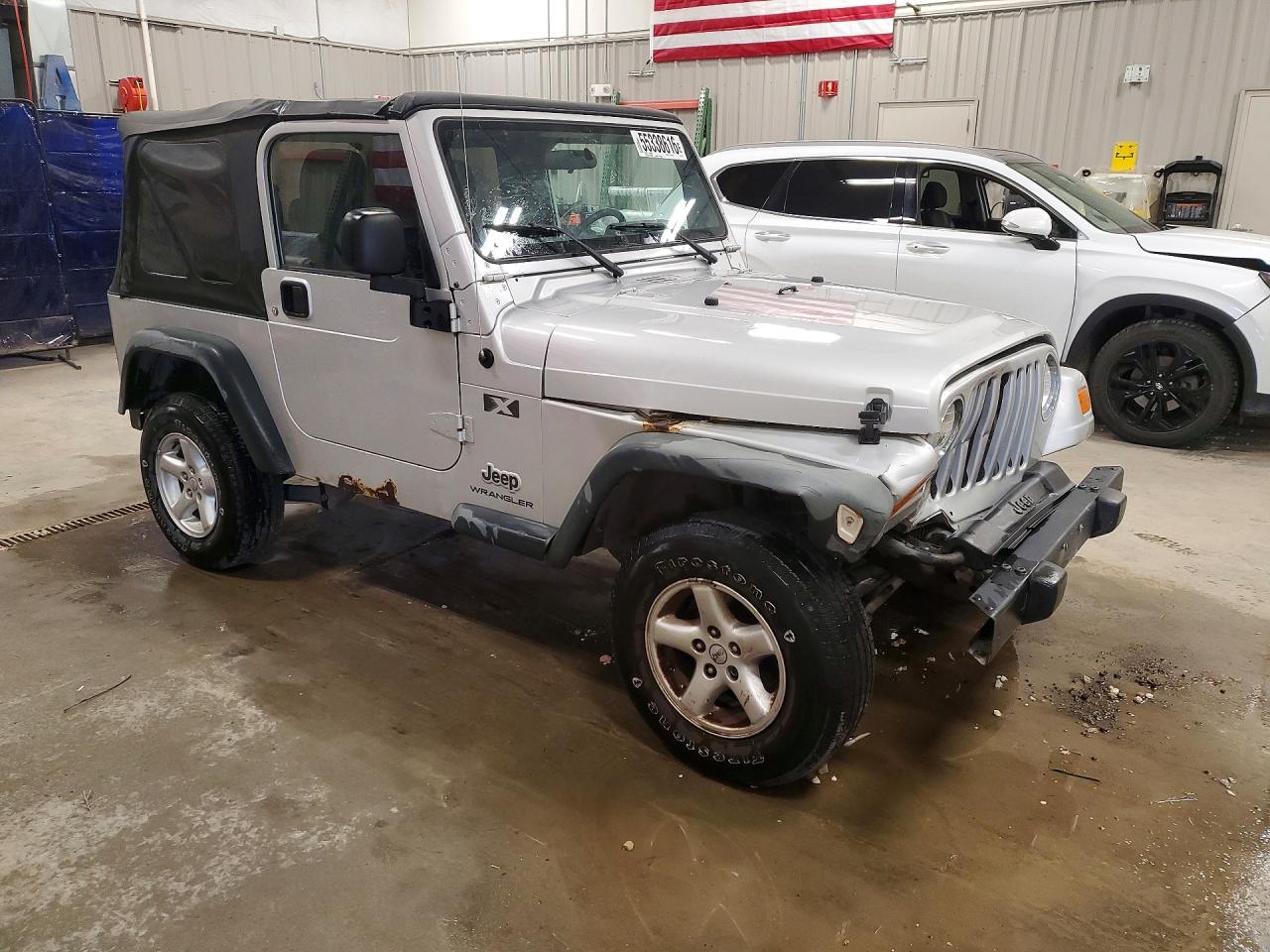 2006 Jeep Wrangler X Silver vin: 1J4FA39SX6P758757