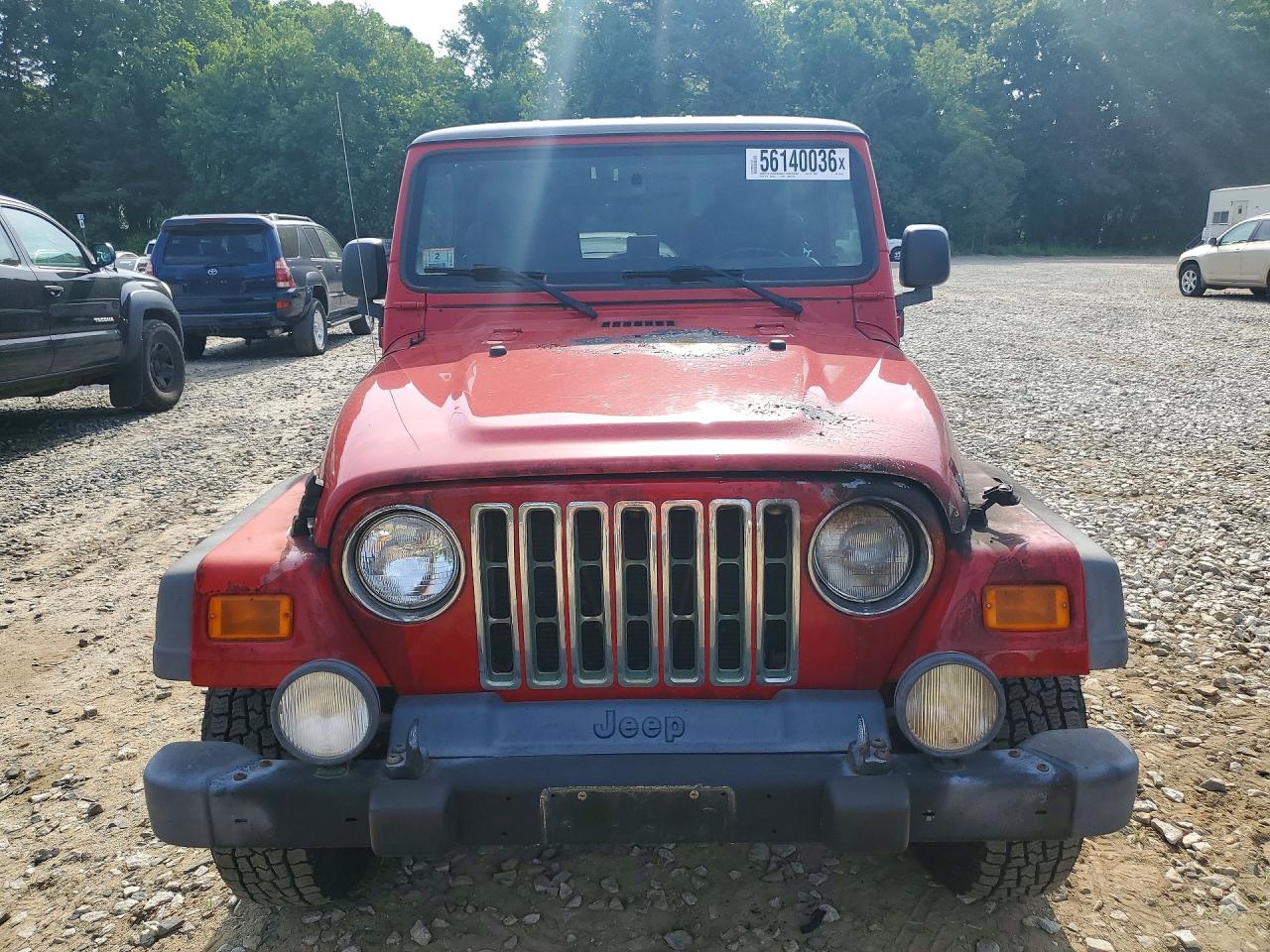 2005 Jeep Wrangler / Tj Unlimited Red vin: 1J4FA44S05P313150