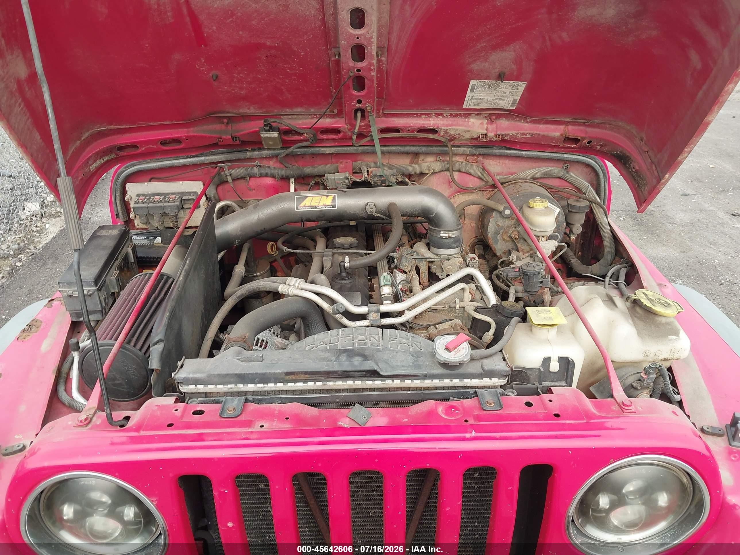 2006 Jeep Wrangler Unlimited Red vin: 1J4FA44S06P714067