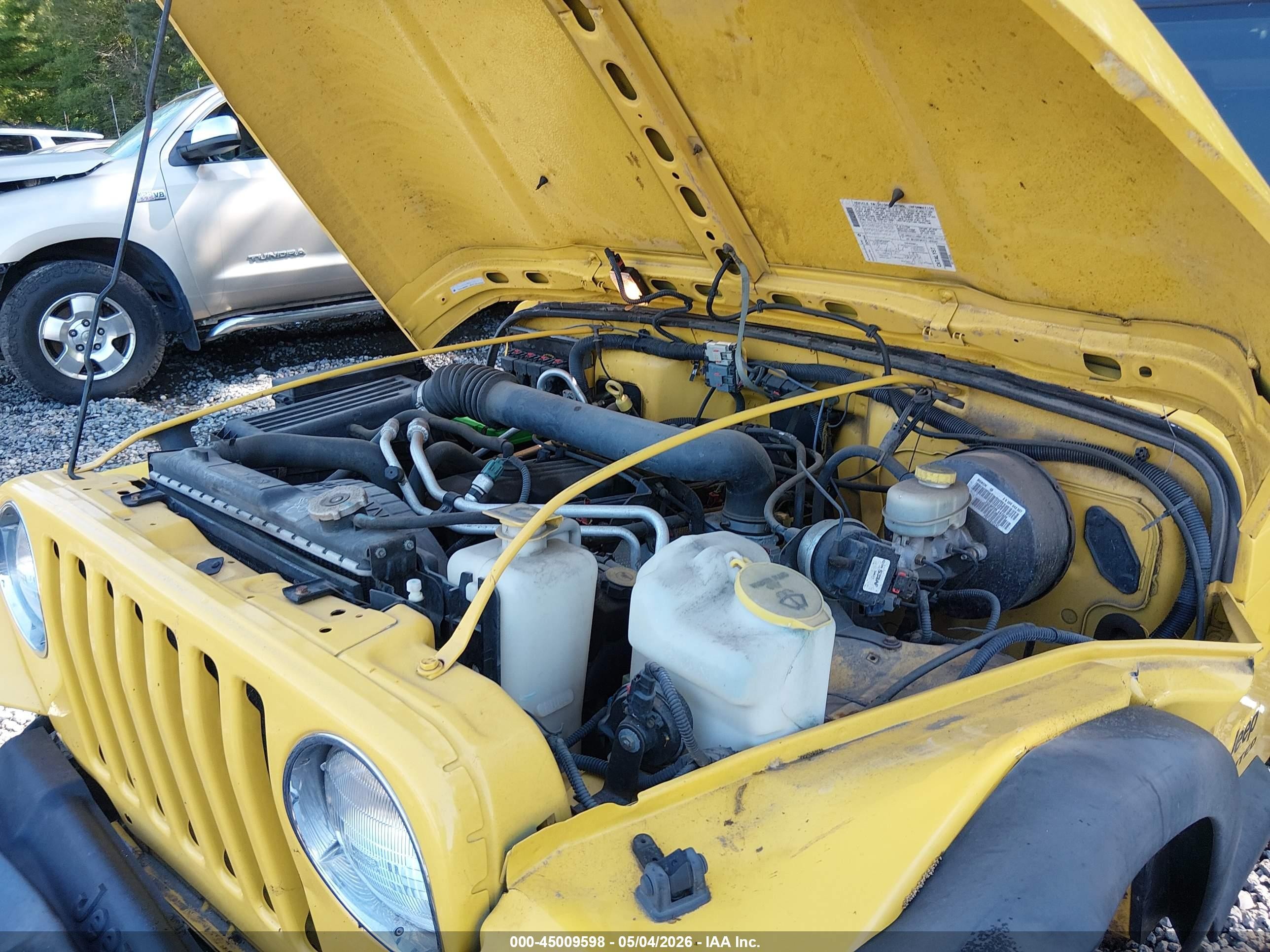 2006 Jeep Wrangler Unlimited Yellow vin: 1J4FA44S06P719348