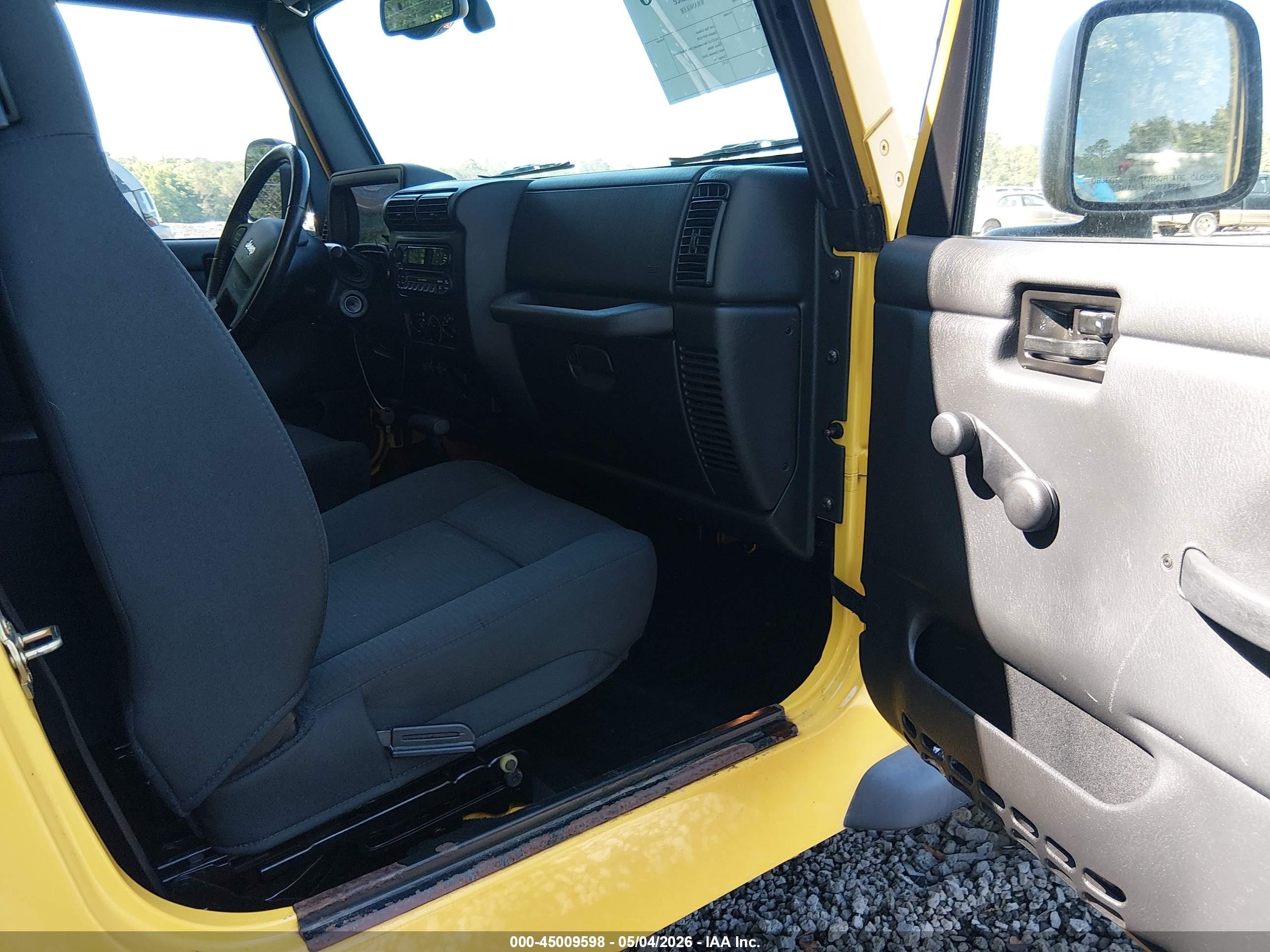 2006 Jeep Wrangler Unlimited Yellow vin: 1J4FA44S06P719348