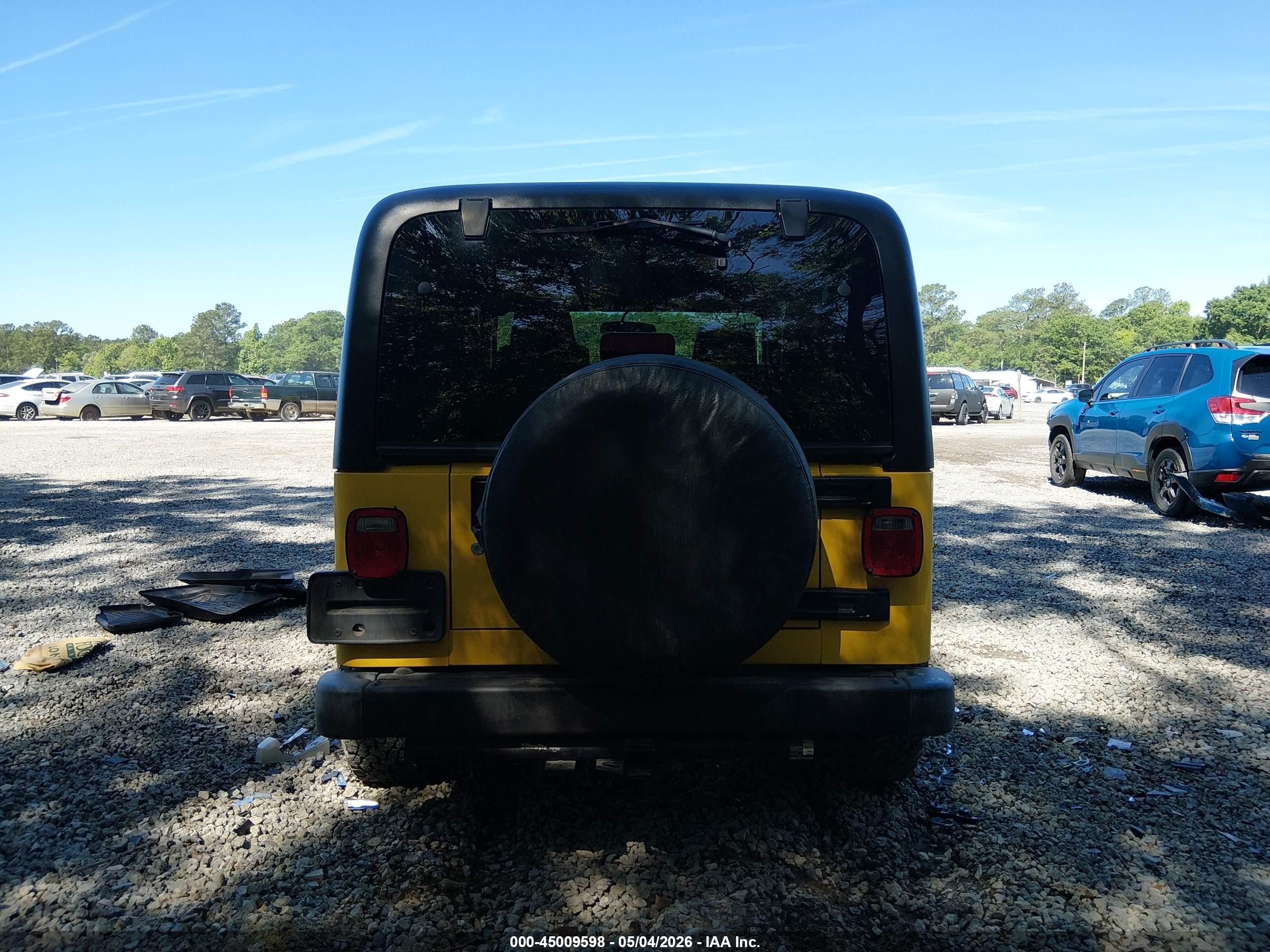 2006 Jeep Wrangler Unlimited Yellow vin: 1J4FA44S06P719348