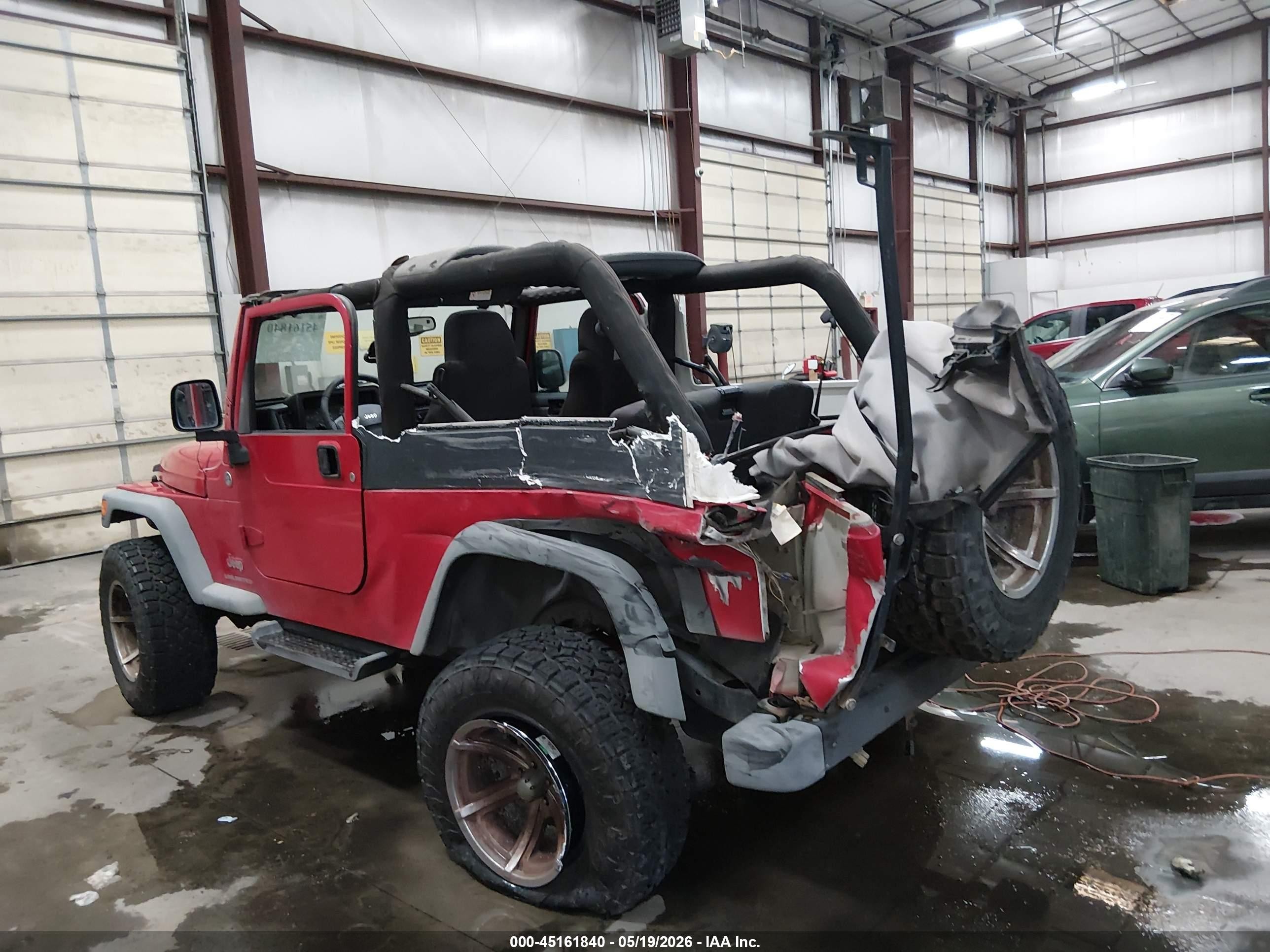 2006 Jeep Wrangler Unlimited Red vin: 1J4FA44S06P763432