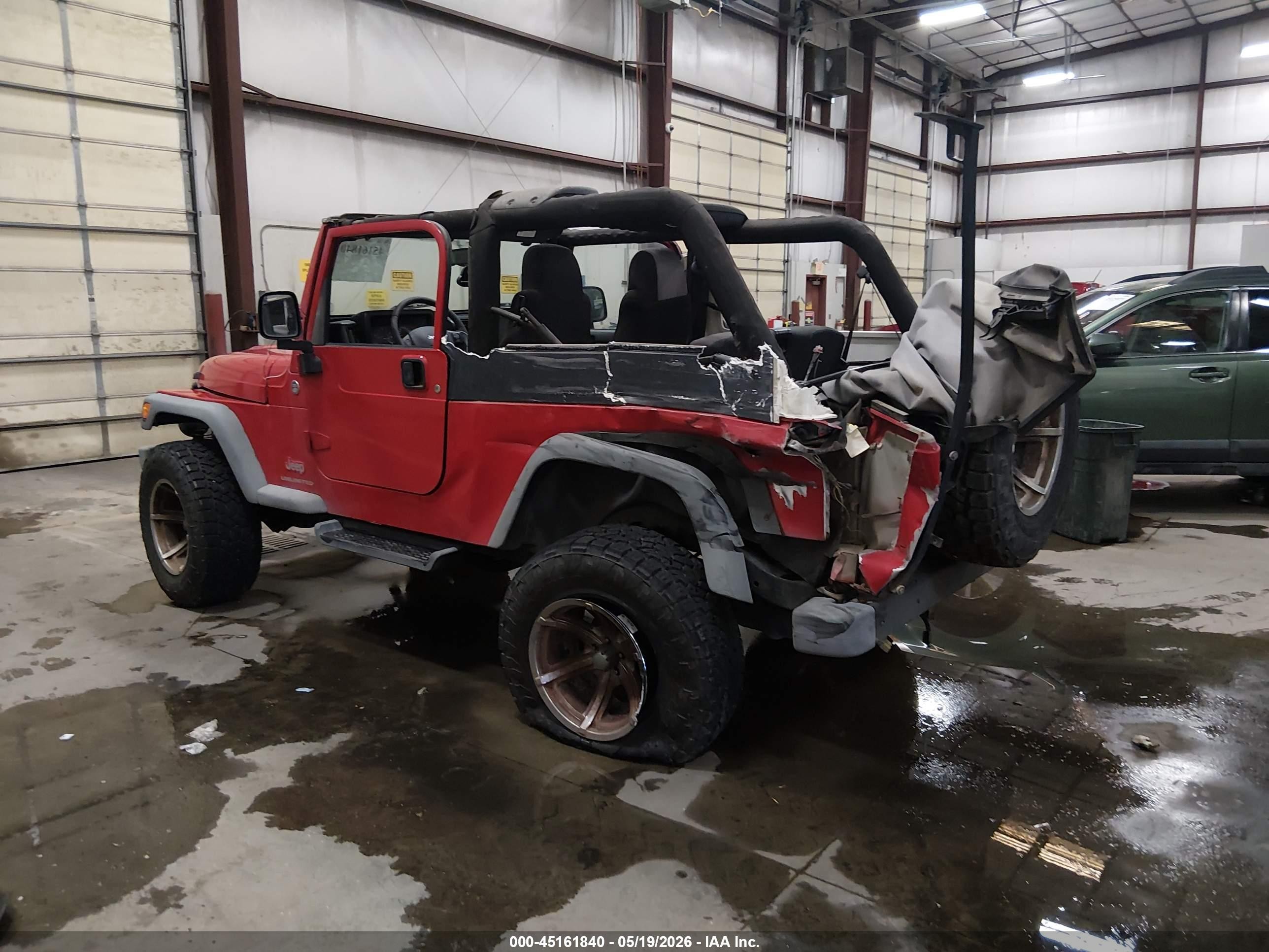 2006 Jeep Wrangler Unlimited Red vin: 1J4FA44S06P763432