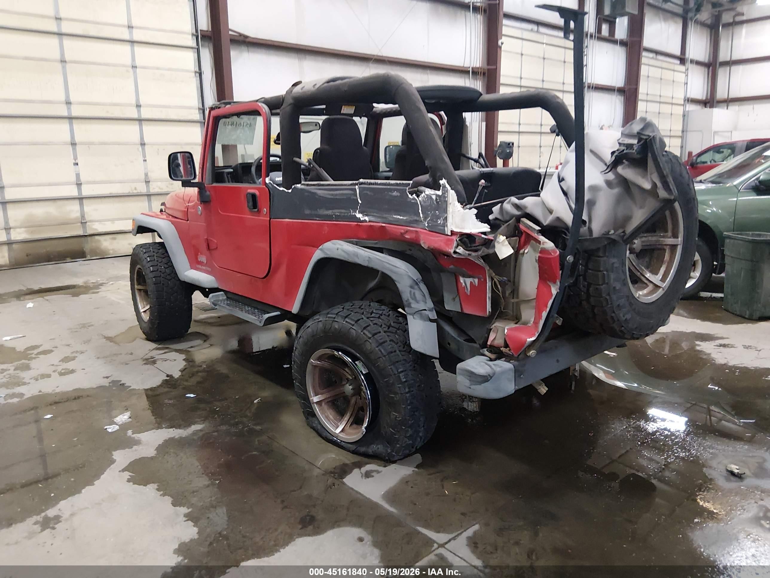 2006 Jeep Wrangler Unlimited Red vin: 1J4FA44S06P763432