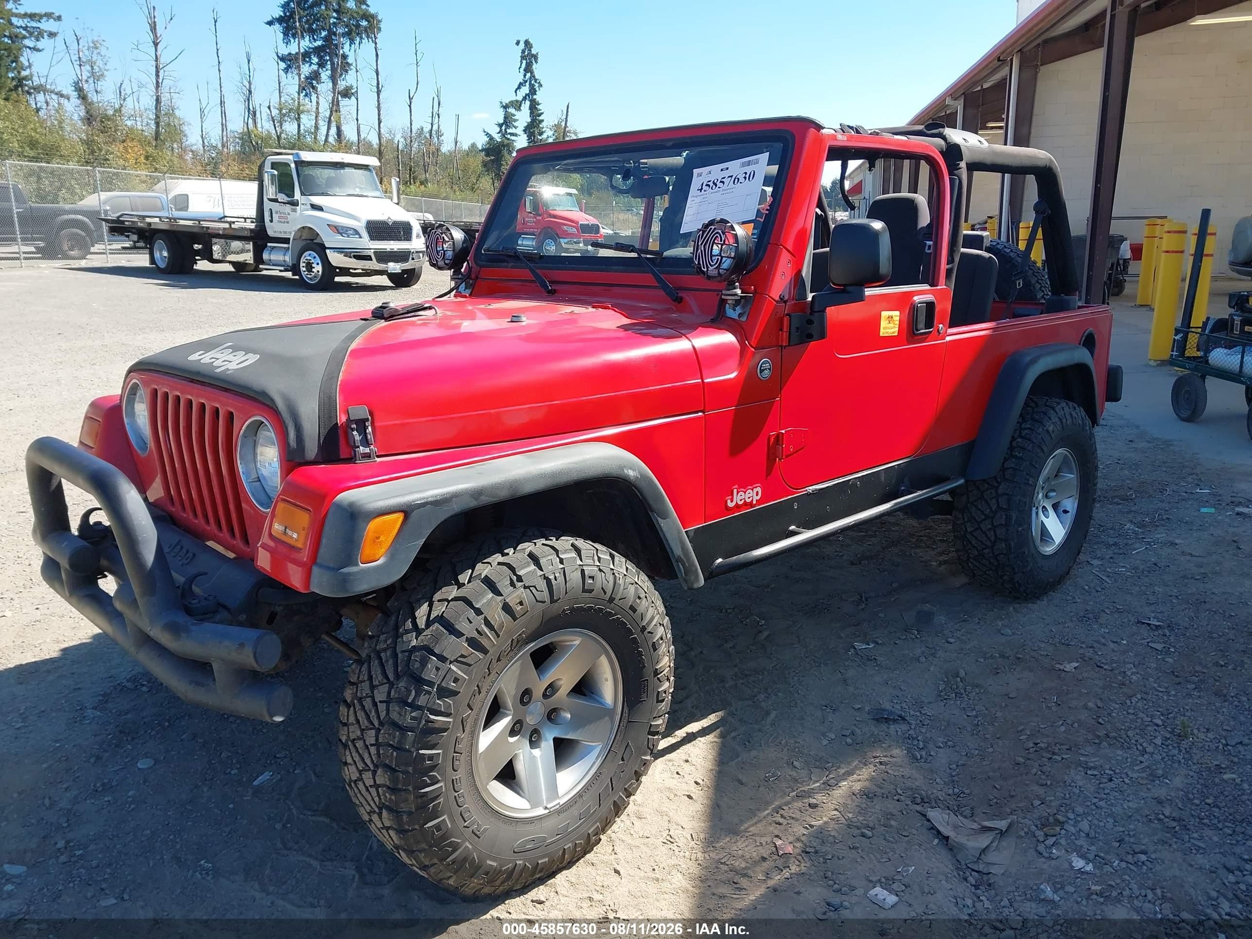 2006 Jeep Wrangler Unlimited Красный vin: 1J4FA44S06P789710