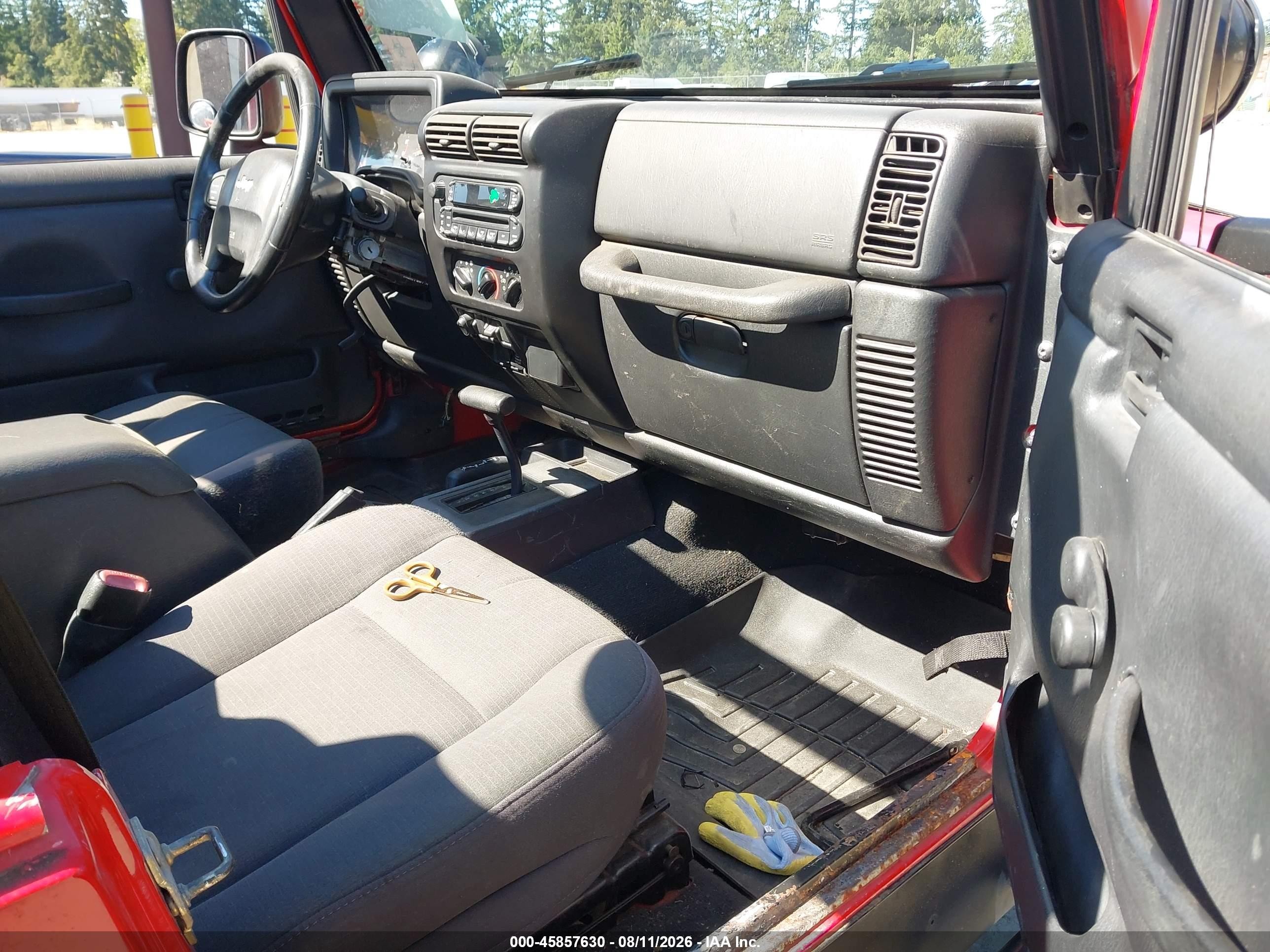 2006 Jeep Wrangler Unlimited Красный vin: 1J4FA44S06P789710