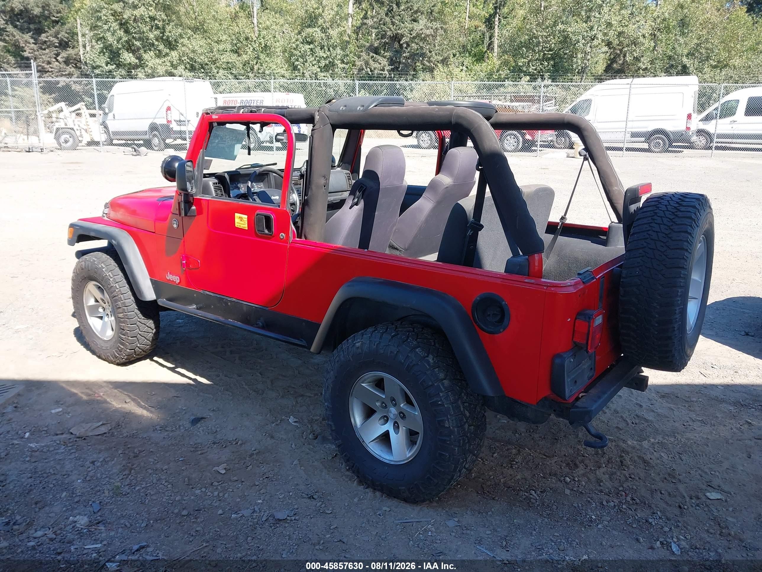 2006 Jeep Wrangler Unlimited Красный vin: 1J4FA44S06P789710