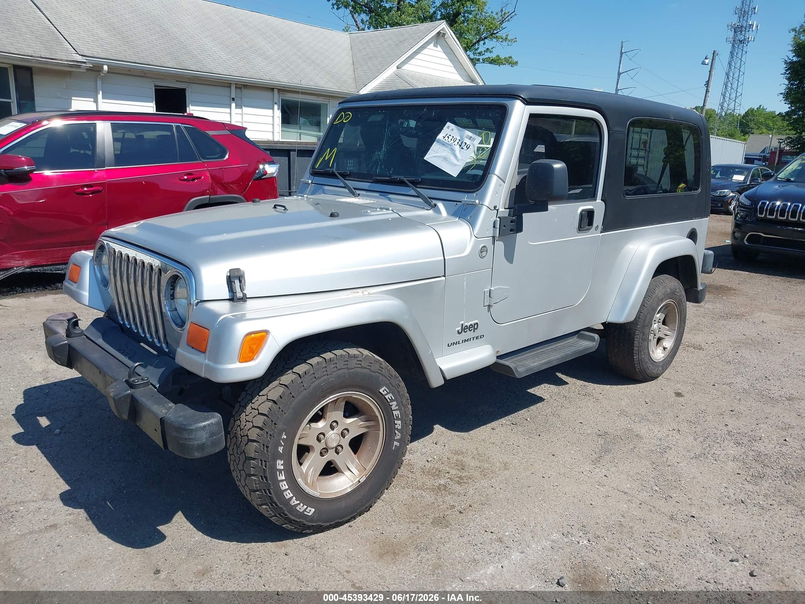 2005 Jeep Wrangler Серебряный vin: 1J4FA44S15P376239