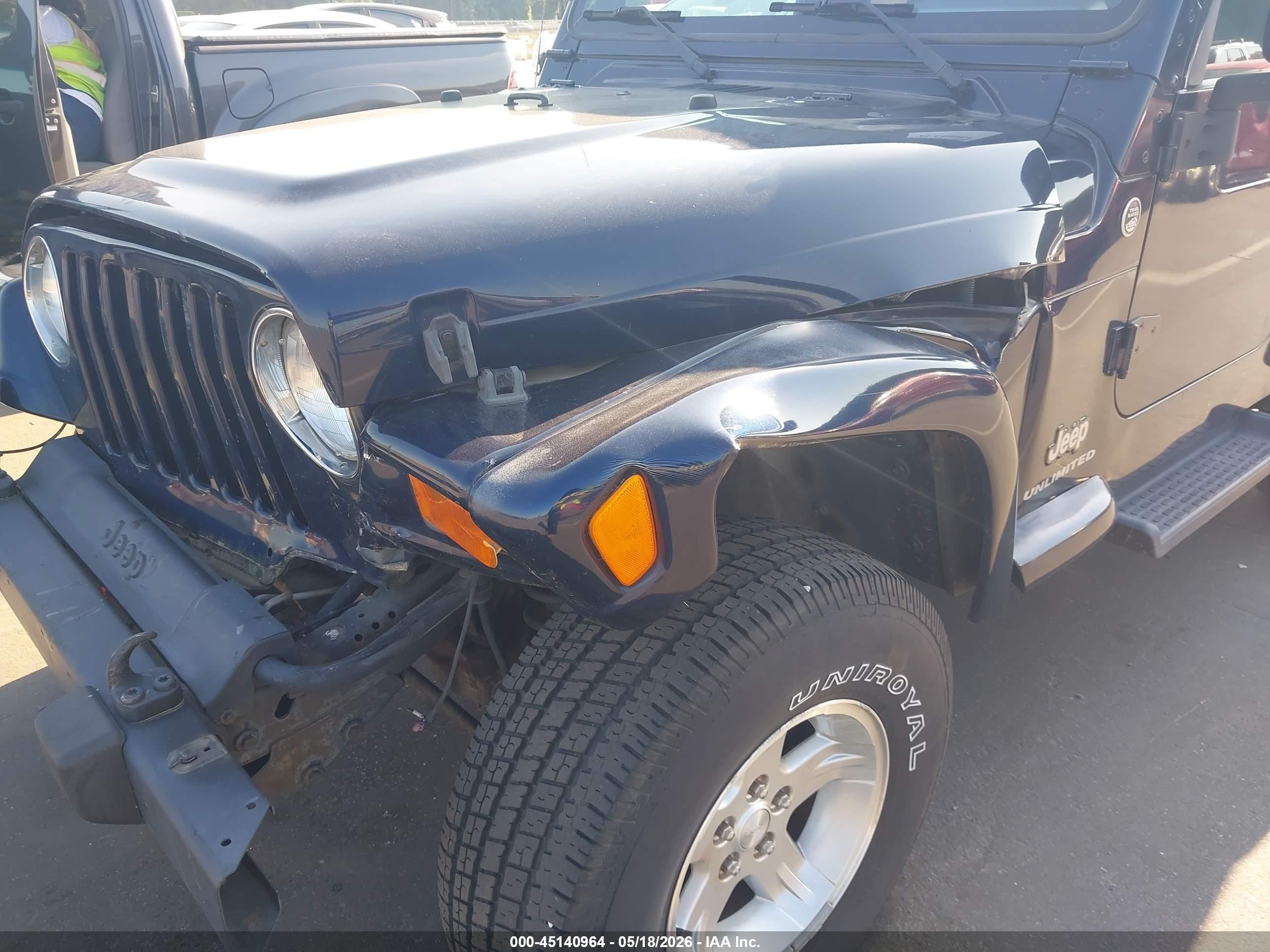 2006 Jeep Wrangler Unlimited Black vin: 1J4FA44S16P768719